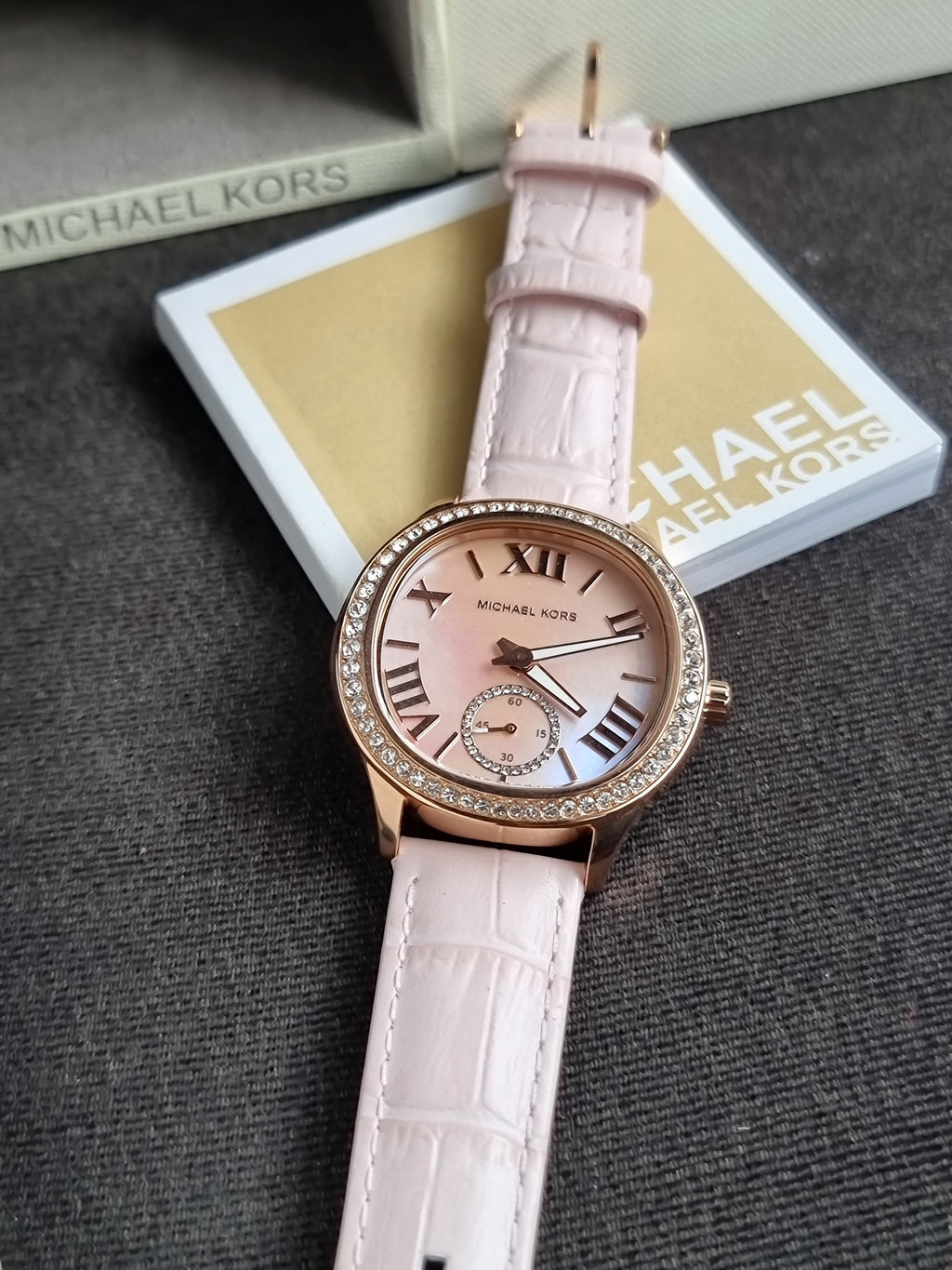 Michael Kors Sage Pave Mother of Pearl Dial Ladies Watch MK4820