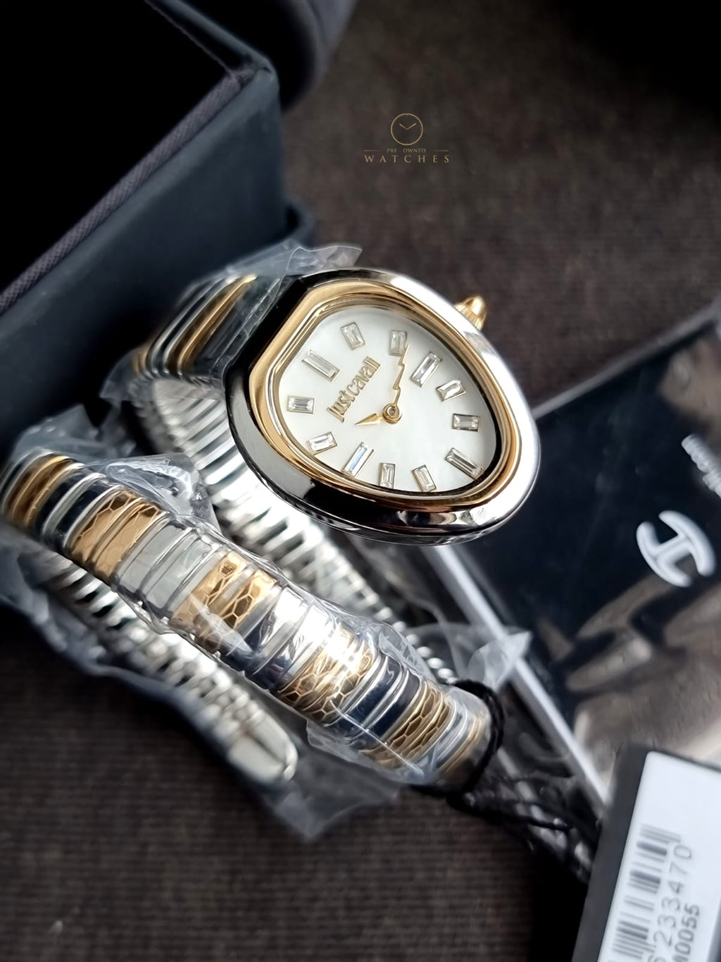 Just Cavalli Signature Snake Ladies Watch JC1L222M0055