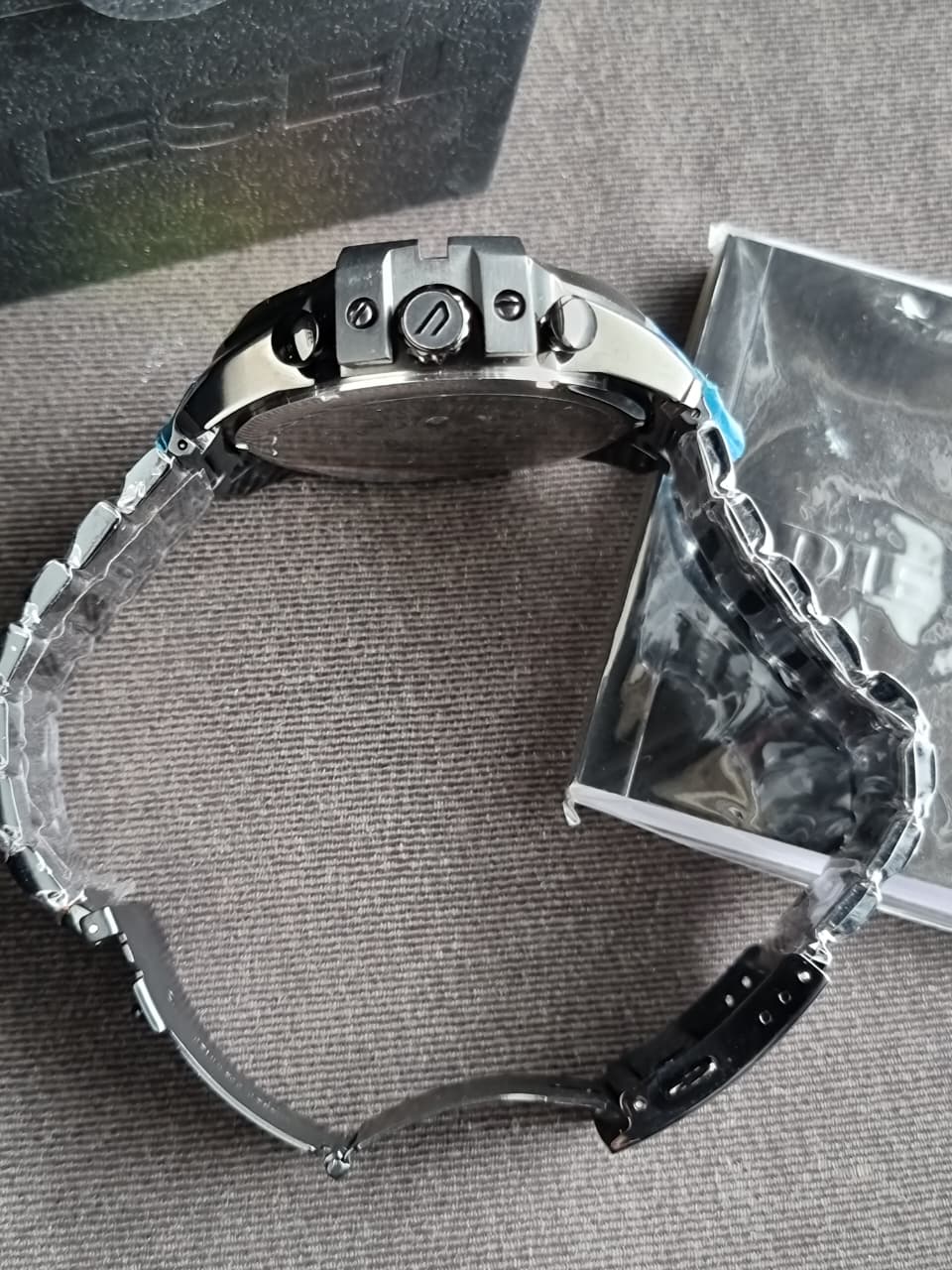 Diesel Black Stainless Steel Black Dial Quartz Watch for Gents - DZ4318