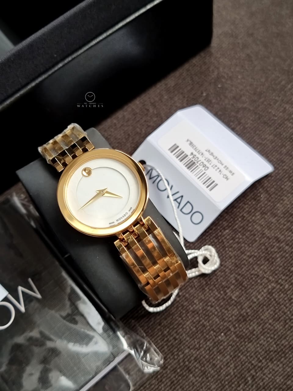 Movado Women’s Quartz Swiss Made Stainless Steel Mother of pearl Dial 28mm Watch 0607054