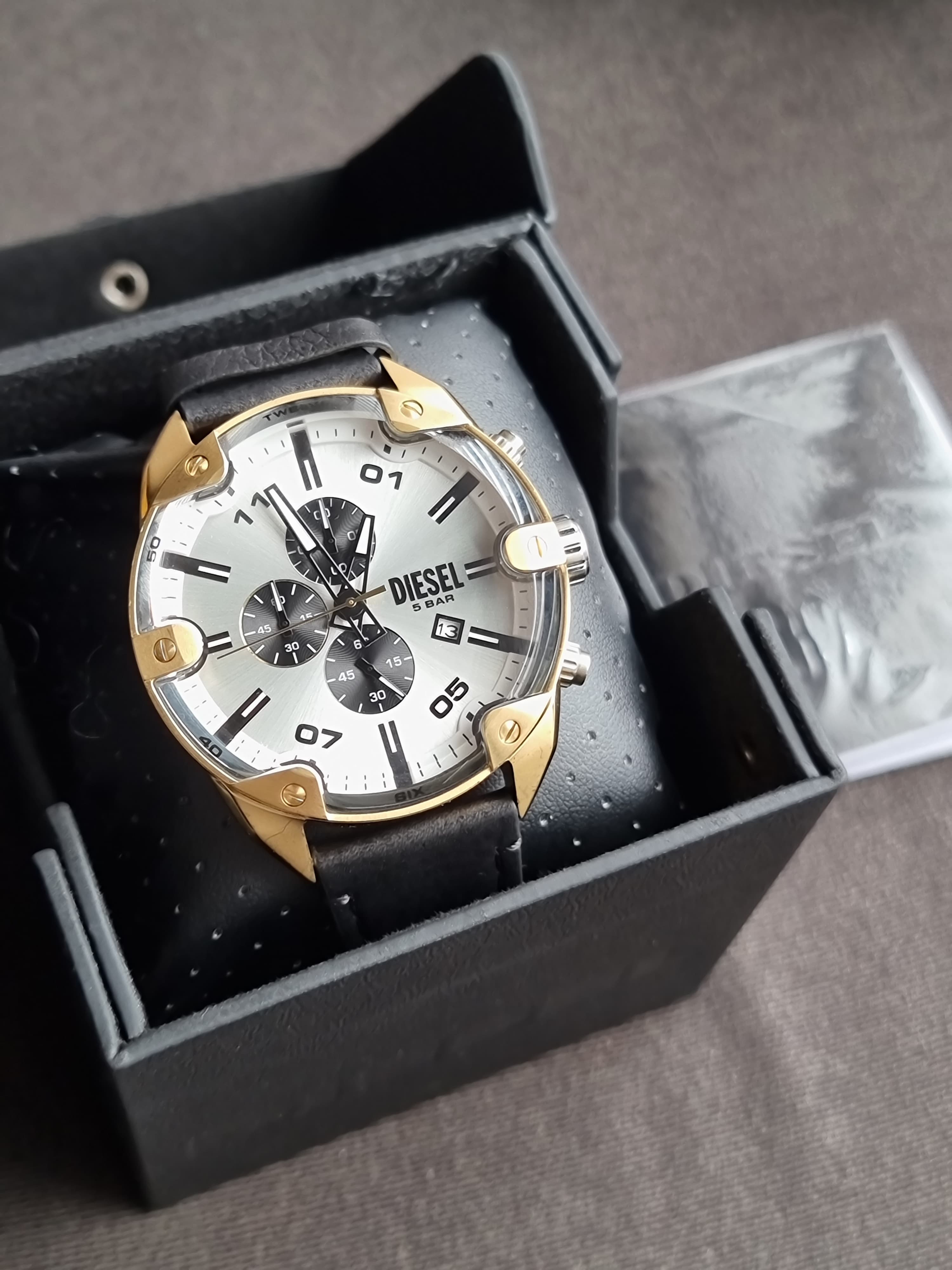 Diesel Spiked Stainless Steel Chronograph Men's Watch DZ4671