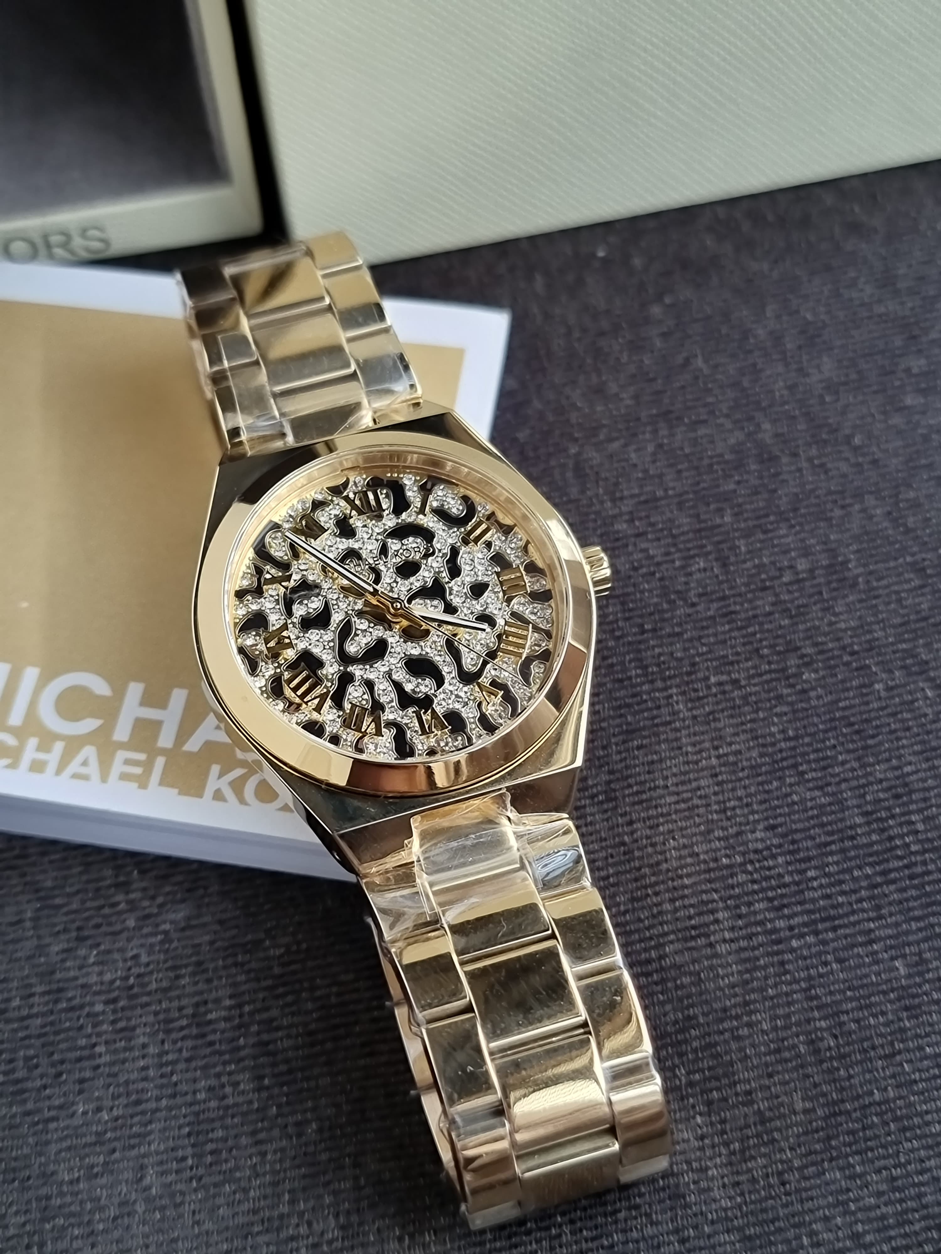 Michael Kors 37mm Lennox Gold Tone Analogue Watch MK7500
