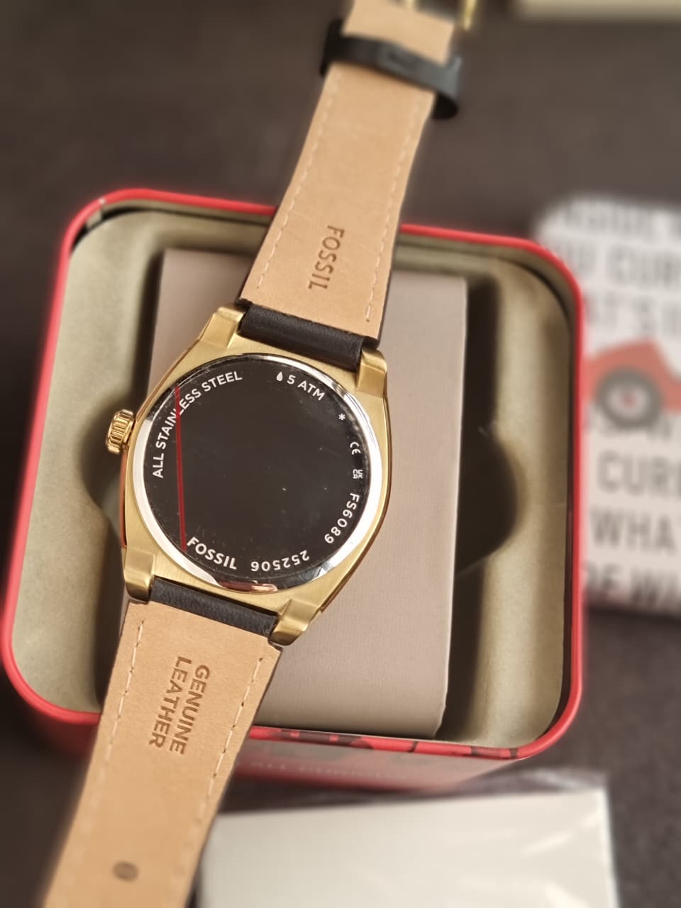 Fossil Men's Everett Analog Quartz Leather Watch Fs6089