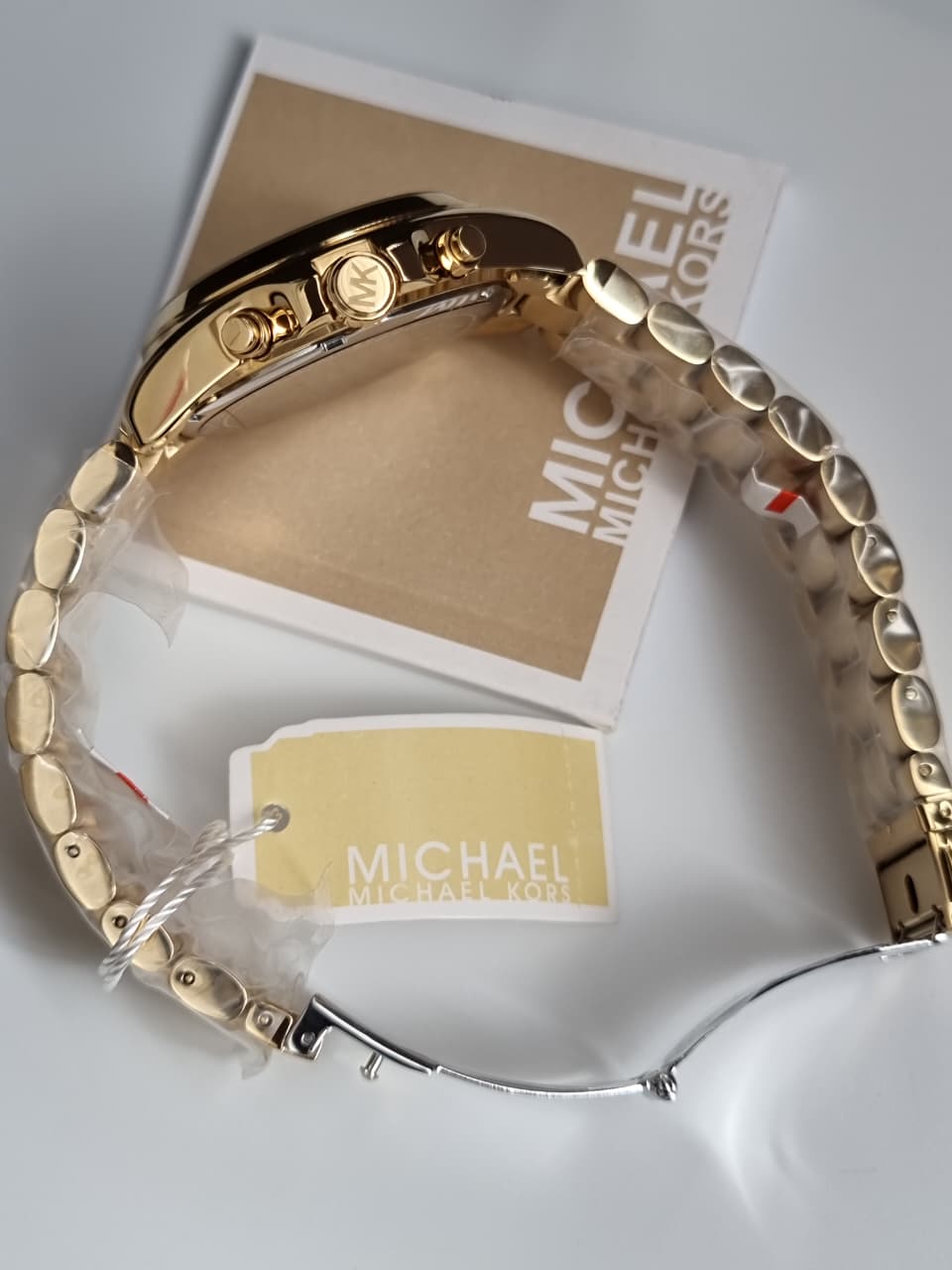 Michael Kors Unisex Chronograph Quartz Stainless Steel Champagne Dial 40mm Watch MK5605