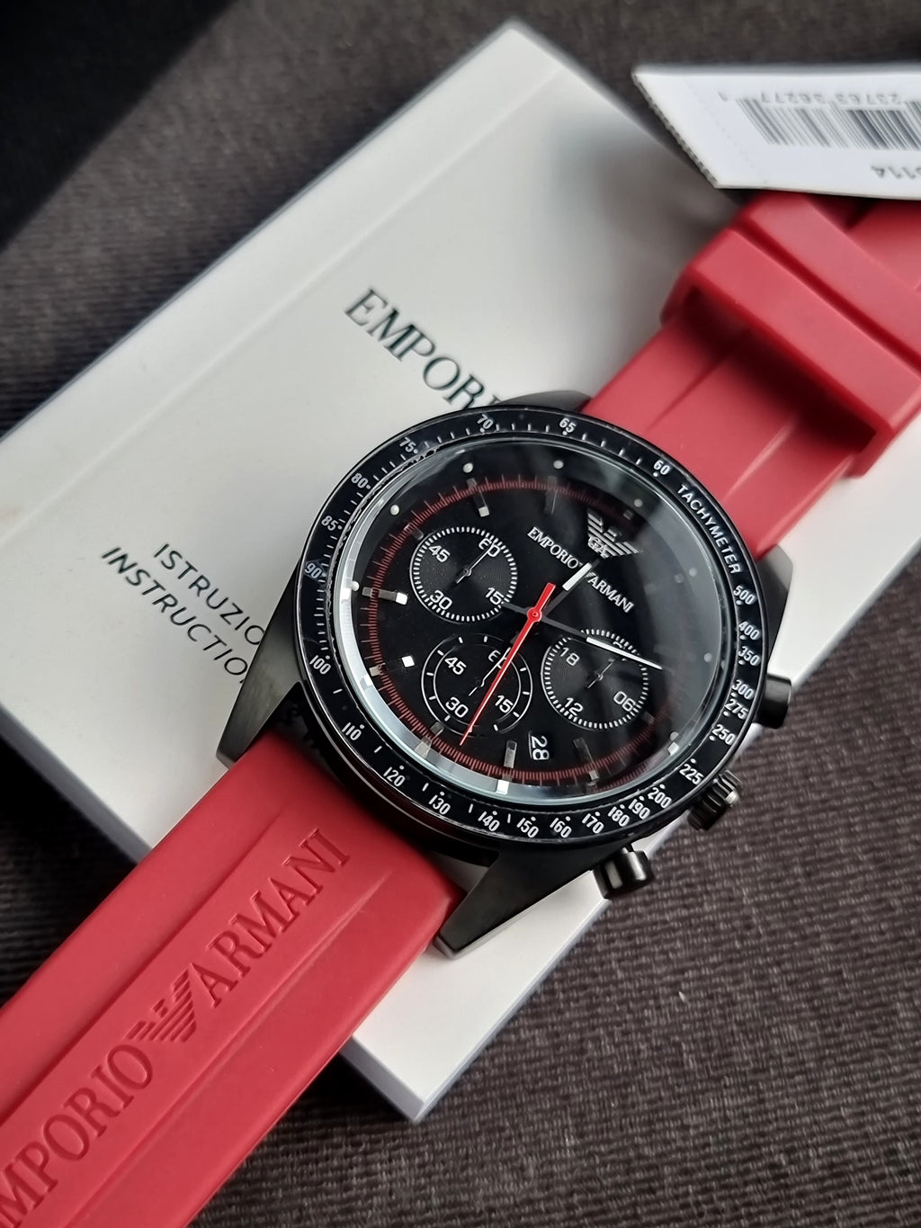 Emporio Armani Chronograph Black Dial Men's Watch - AR6114