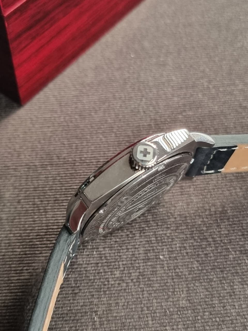 Swiss Military Analog Black 41mm Dial Men's Watch - SM14390JSNBK.H02