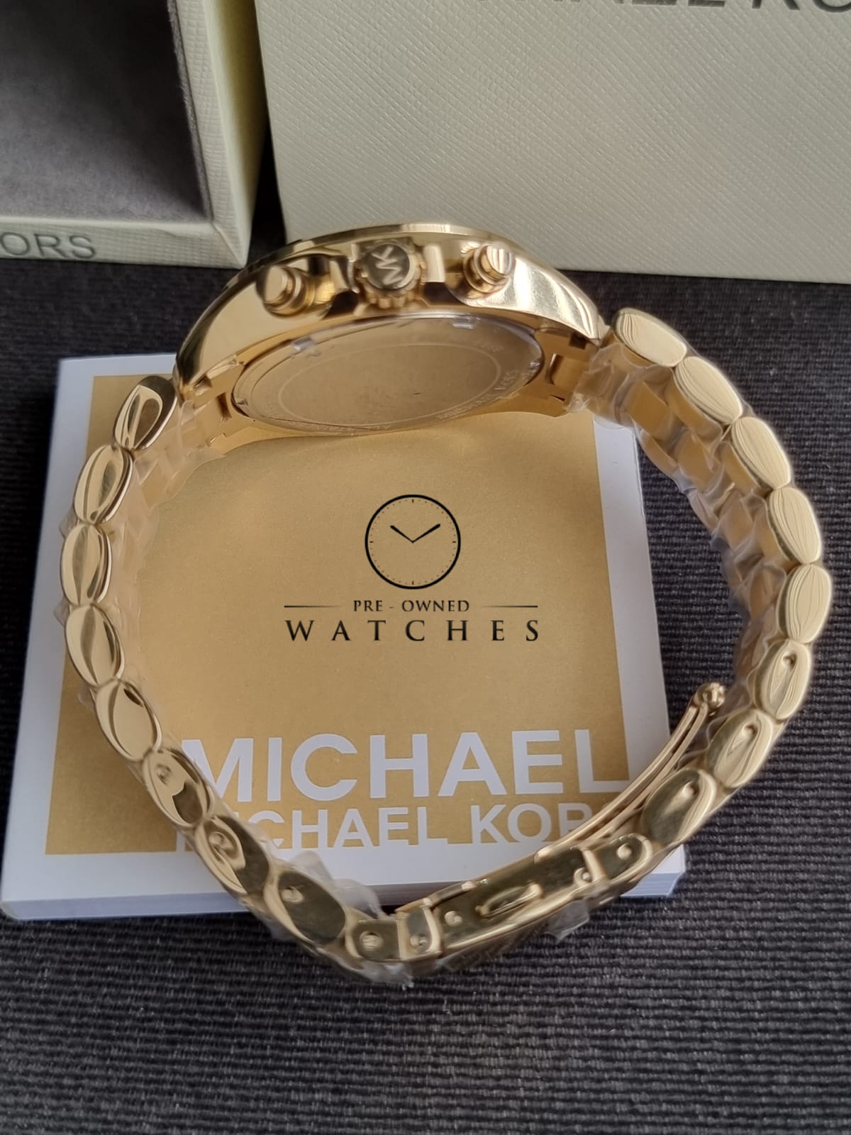 Michael Kors Women’s Chronograph Quartz Stainless Steel Black Dial 36mm Watch MK6959