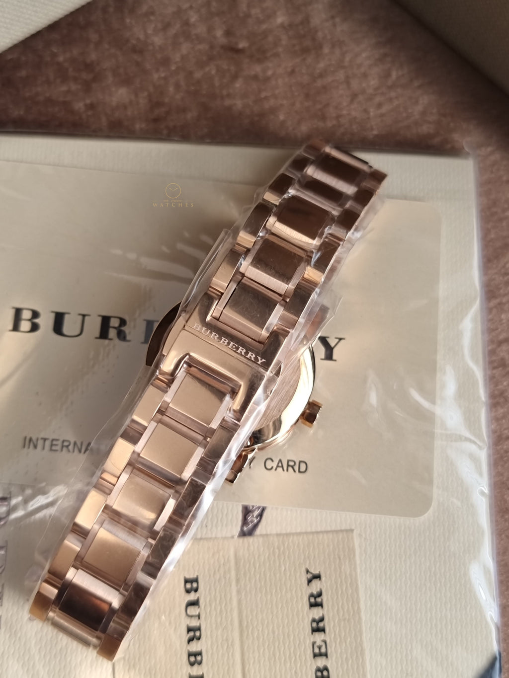 Burberry The City Rose gold Stainless Steel White Dial Quartz Watch for Ladies - BU9204