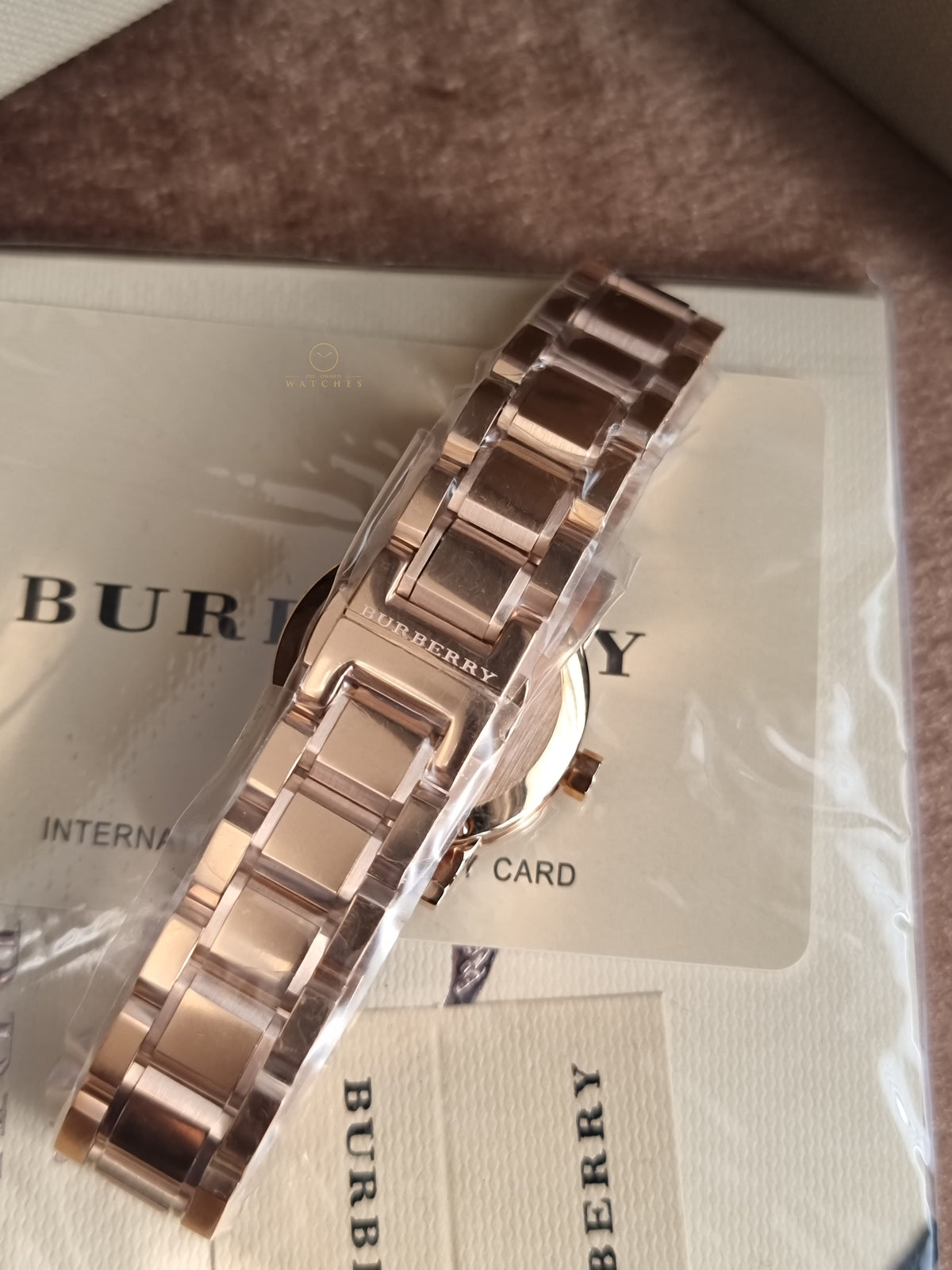 Burberry The City Rose gold Stainless Steel White Dial Quartz Watch for Ladies - BU9204