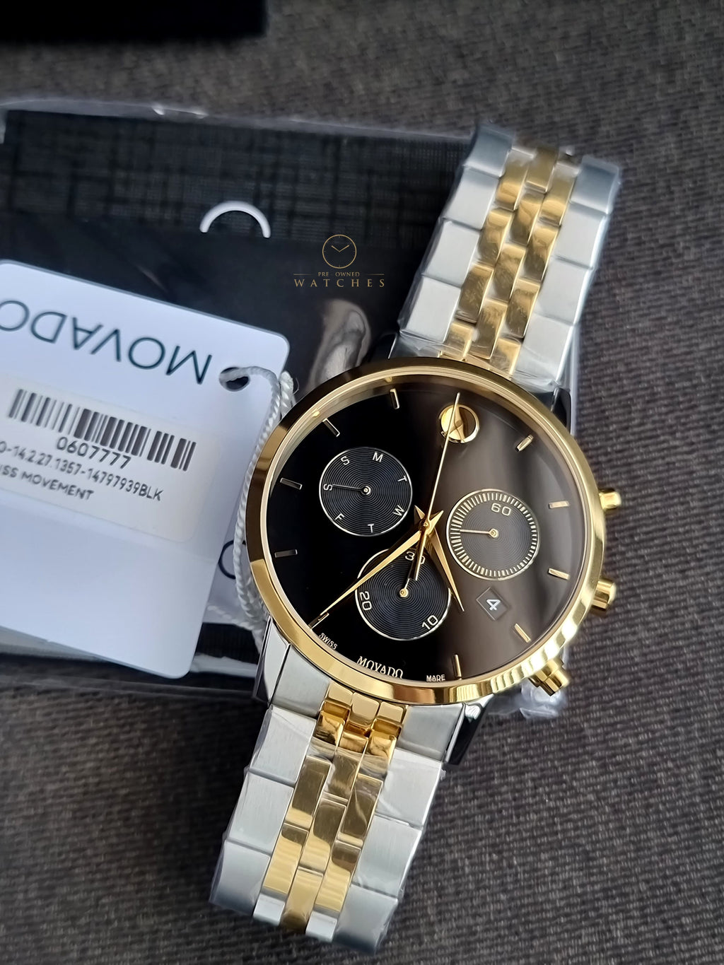 Movado Museum Classic Quartz Black Dial 42mm Men's Watch 0607777