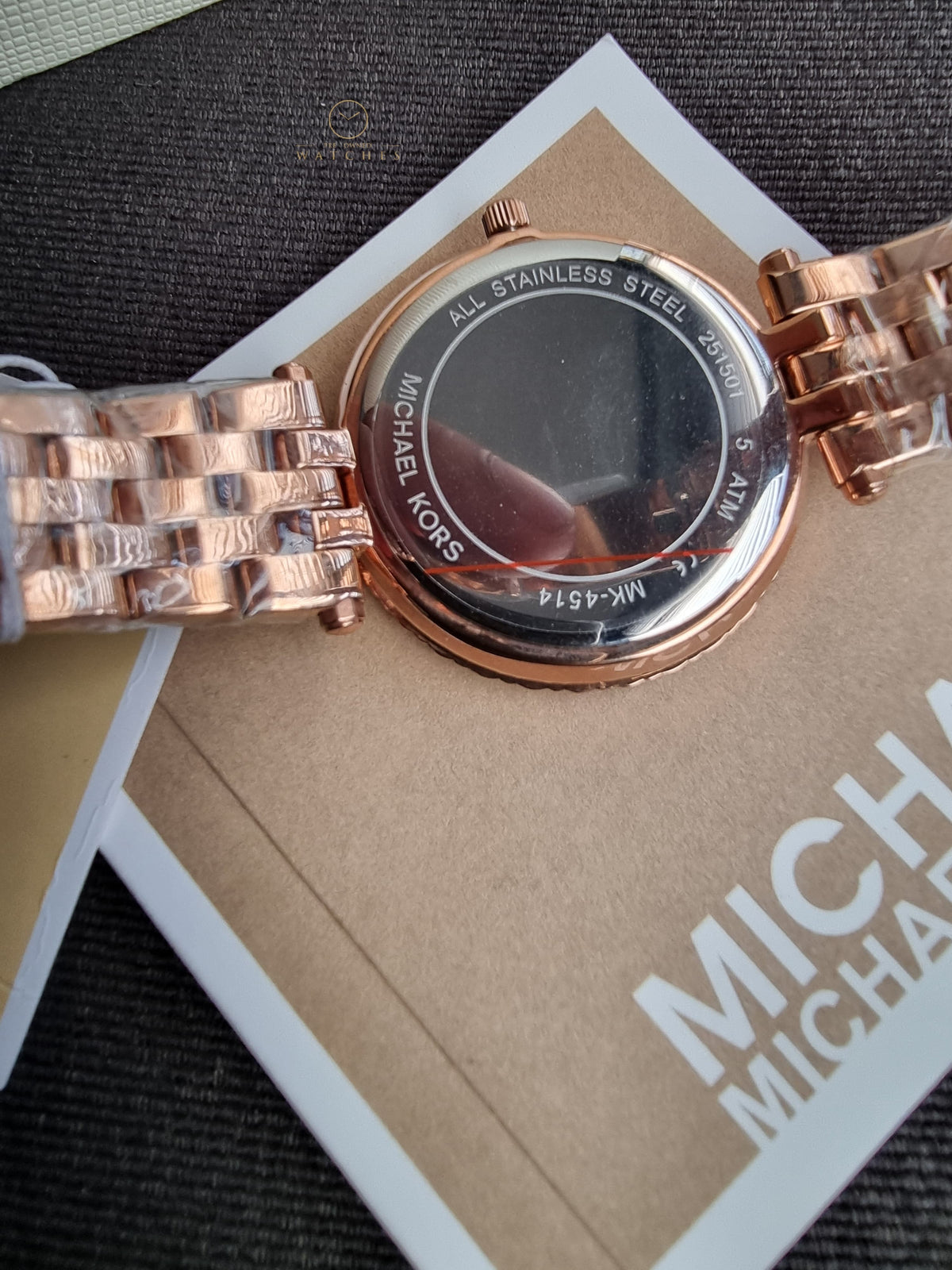 Michael Kors Darci Rose Gold Stainless Steel Rose Gold Dial Quartz Watch for Ladies - MK4514