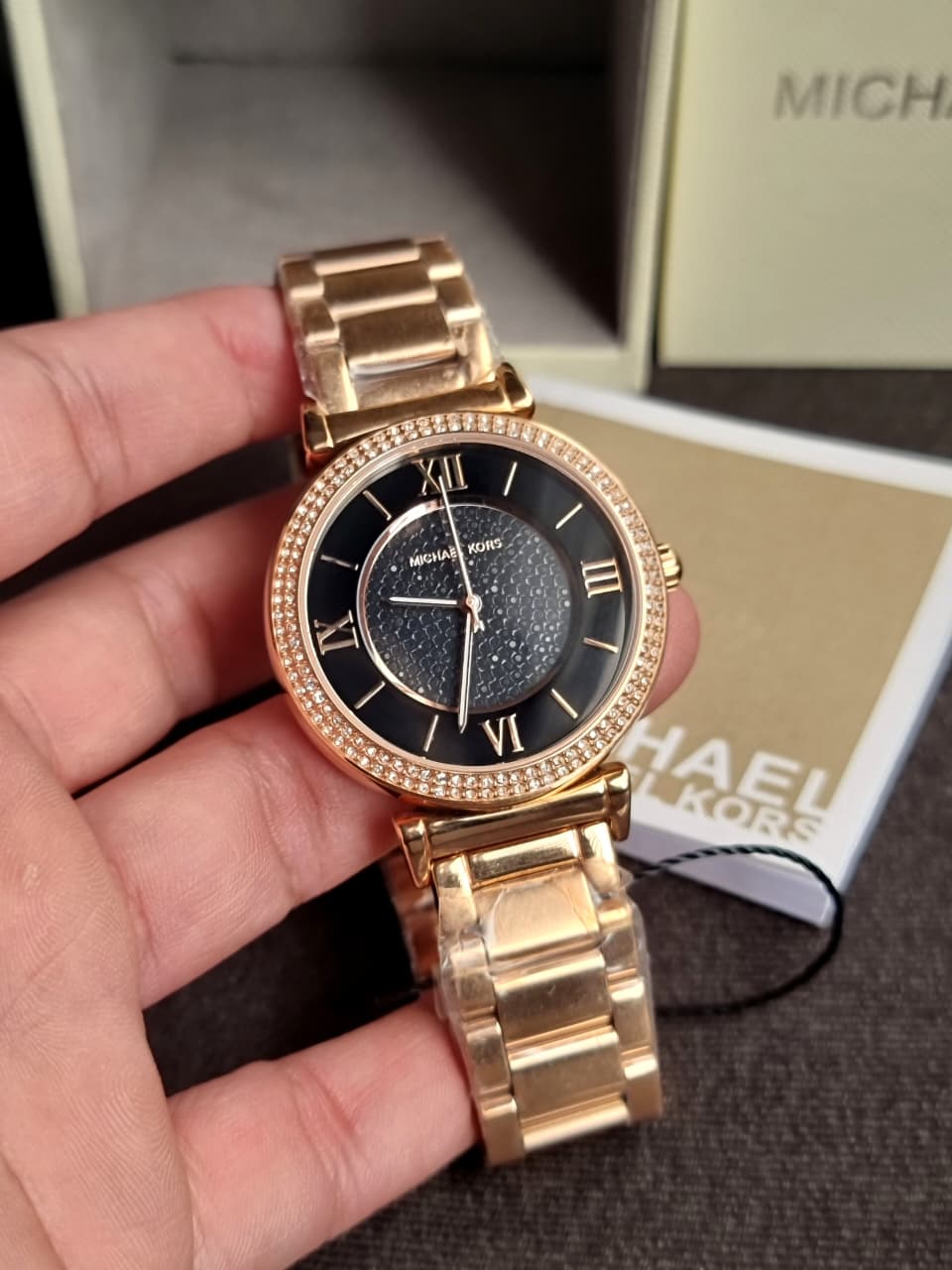 Michael Kors Analog Black Dial Women's Watch-MK3356