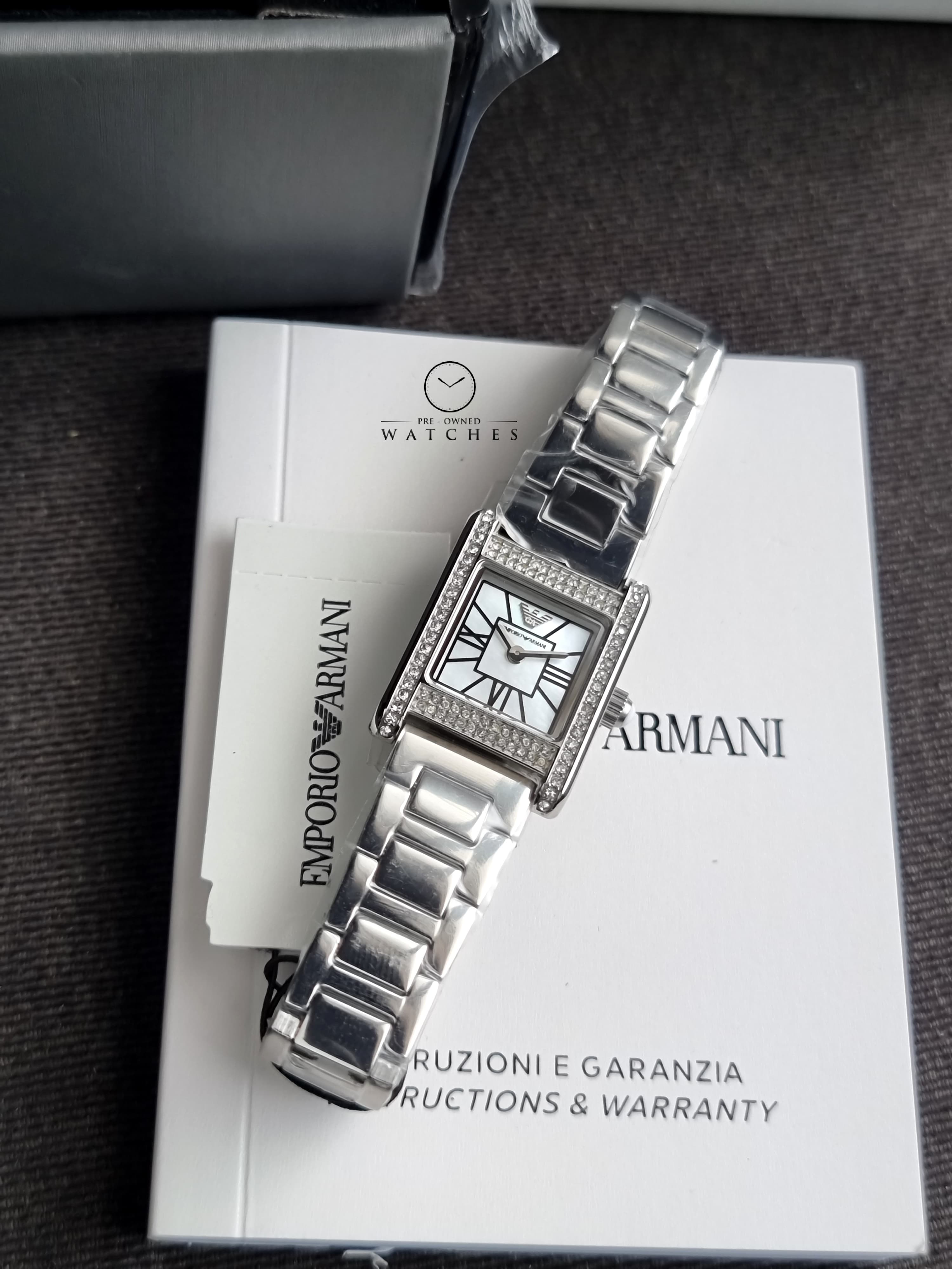Emporio Armani Silver Quartz Stainless Steel Watch AR11662