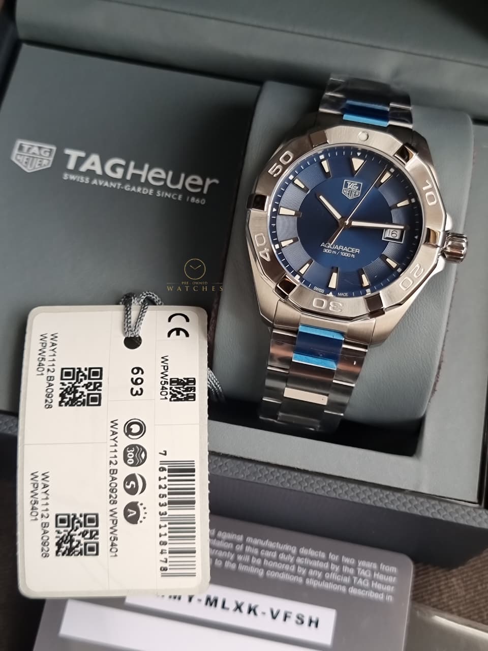 Tag Heuer
Aquaracer Quartz 40.5mm Men's Watch WAY1112.BA0928