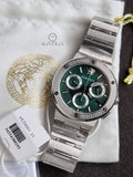 Versace Men’s Quartz Swiss Made Silver Stainless Steel Green Dial 43mm Watch VEZ900121