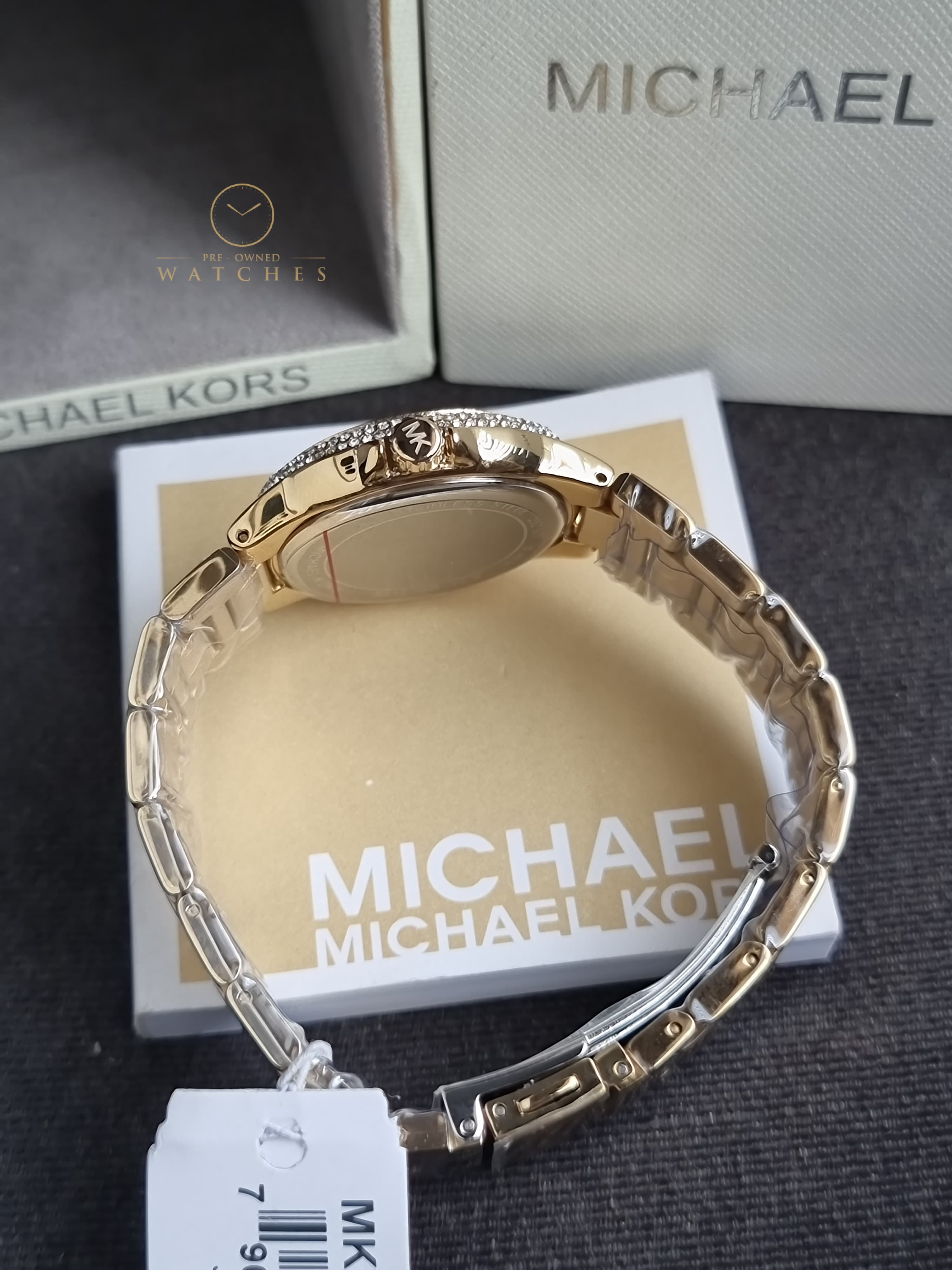 Michael Kors Camille Three-Hand Gold-Tone Stainless Steel Watch mk7196