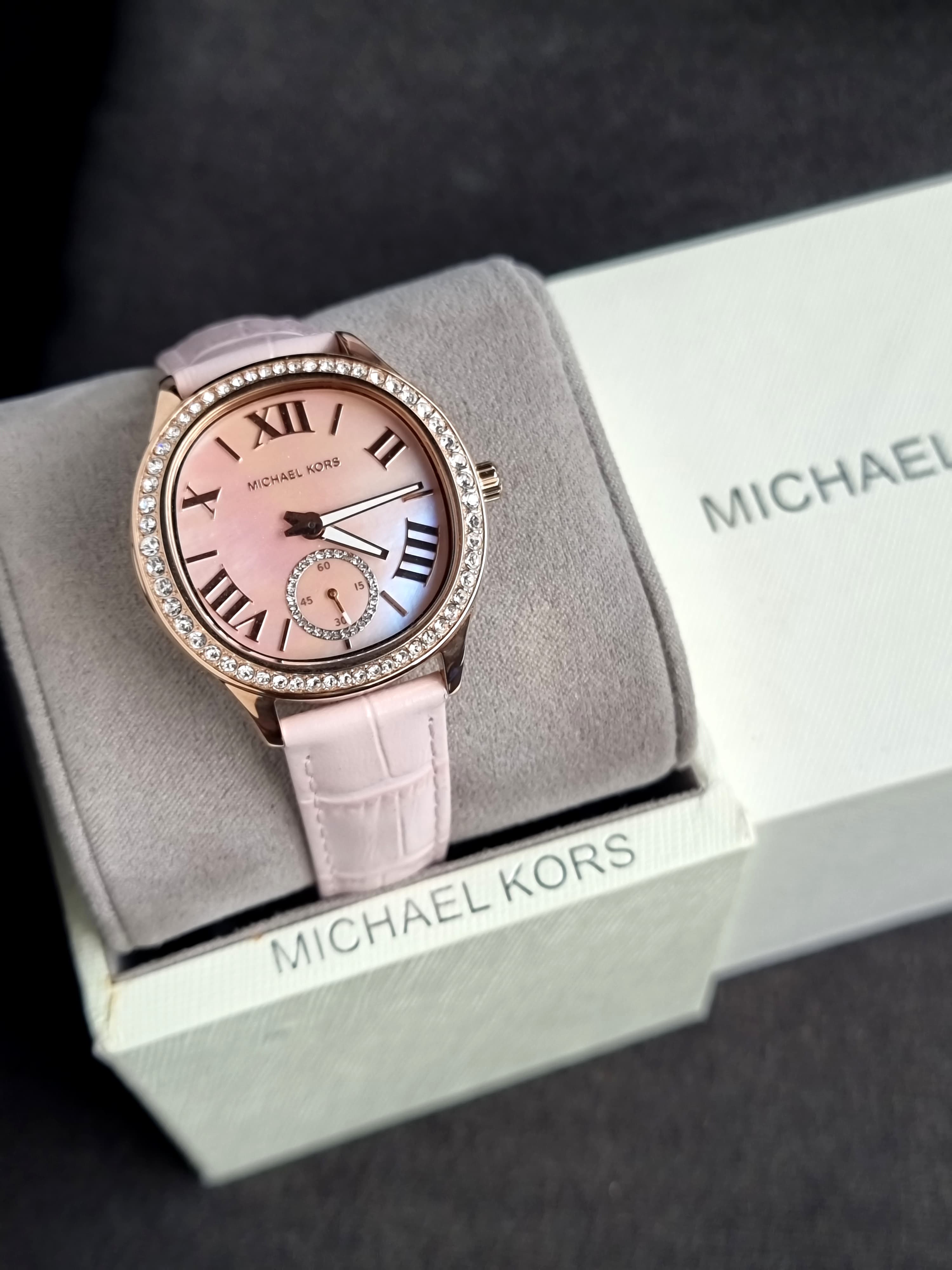 Michael Kors Sage Pave Mother of Pearl Dial Ladies Watch MK4820