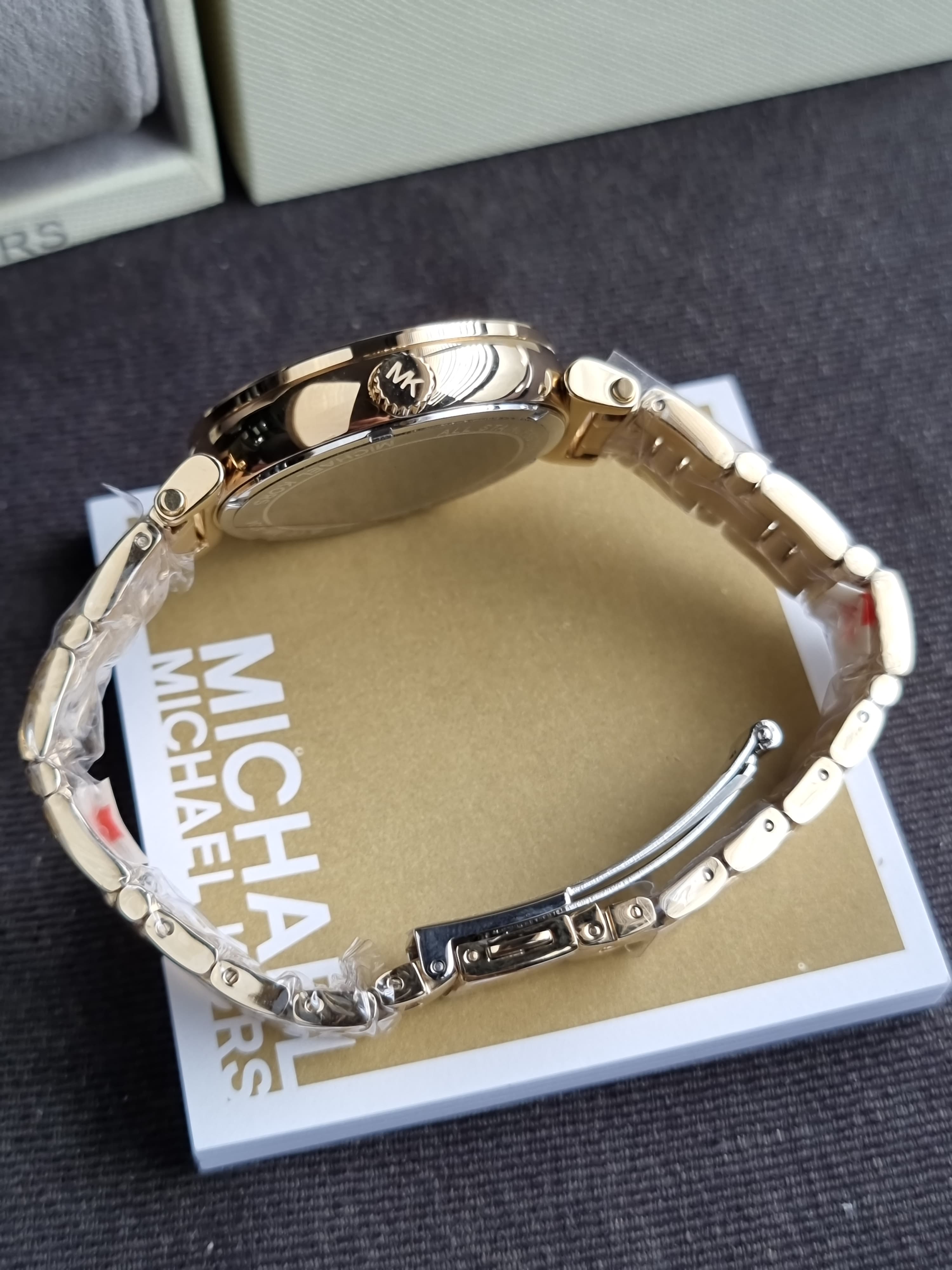 Michael Kors Women’s Quartz Stainless Steel Gold Dial 36mm Watch MK4334 (without Tag)