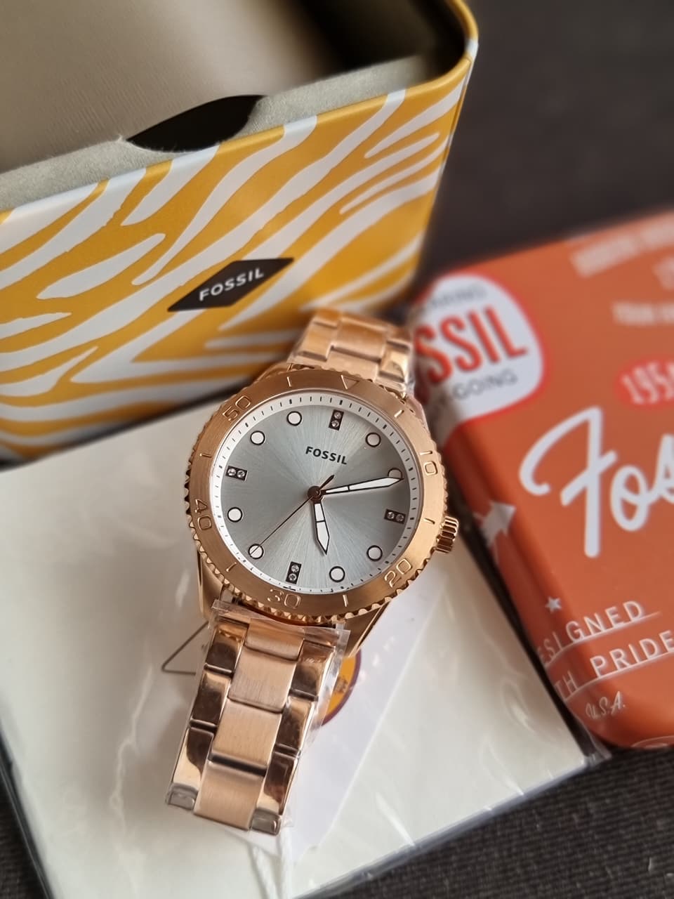 Fossil Dayle Women's Three-Hand Two-Tone Stainless Steel Watch - BQ3886