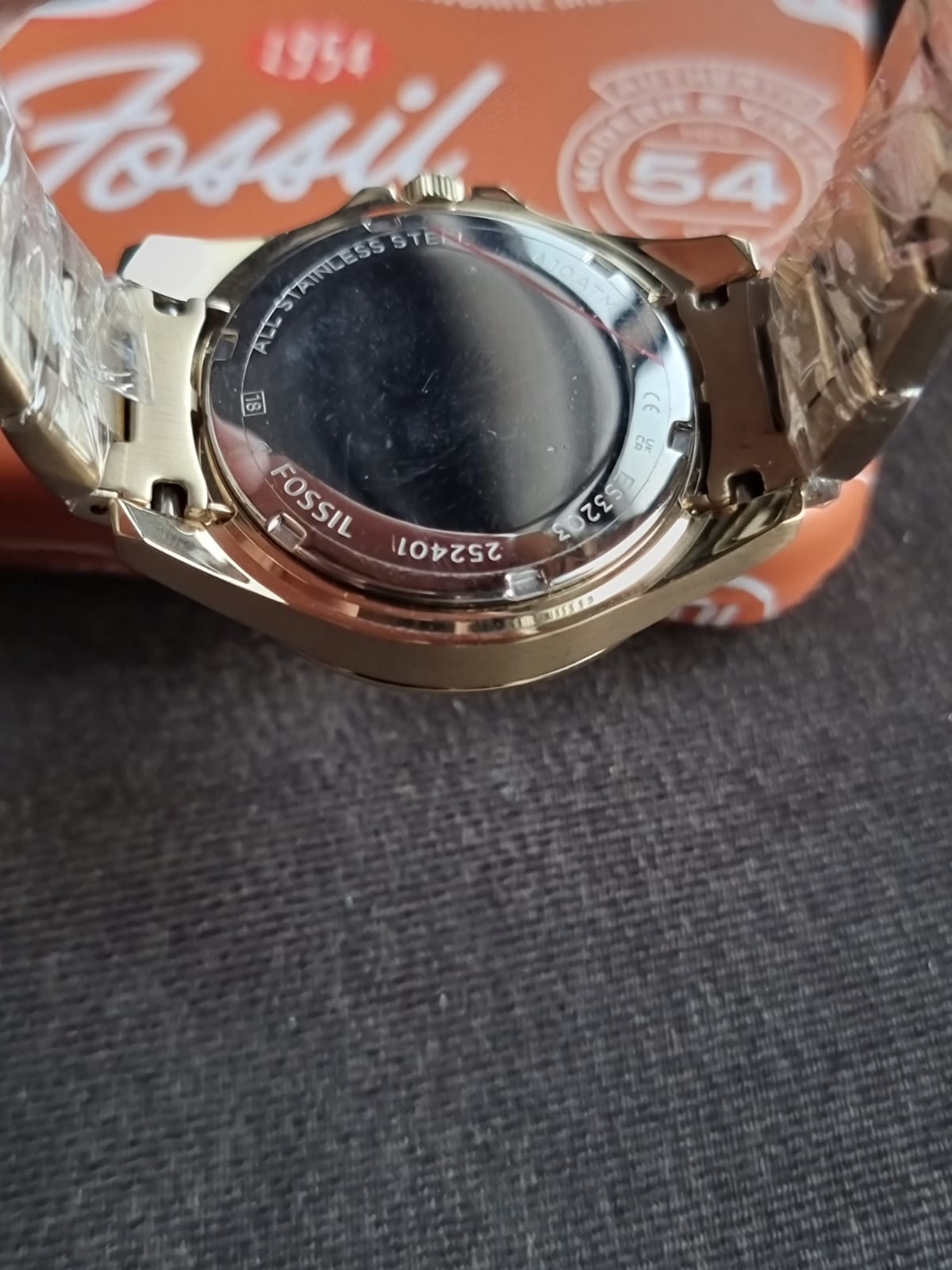 Fossil Riley Multifunction Gold-Tone Stainless Steel Watch ES3203