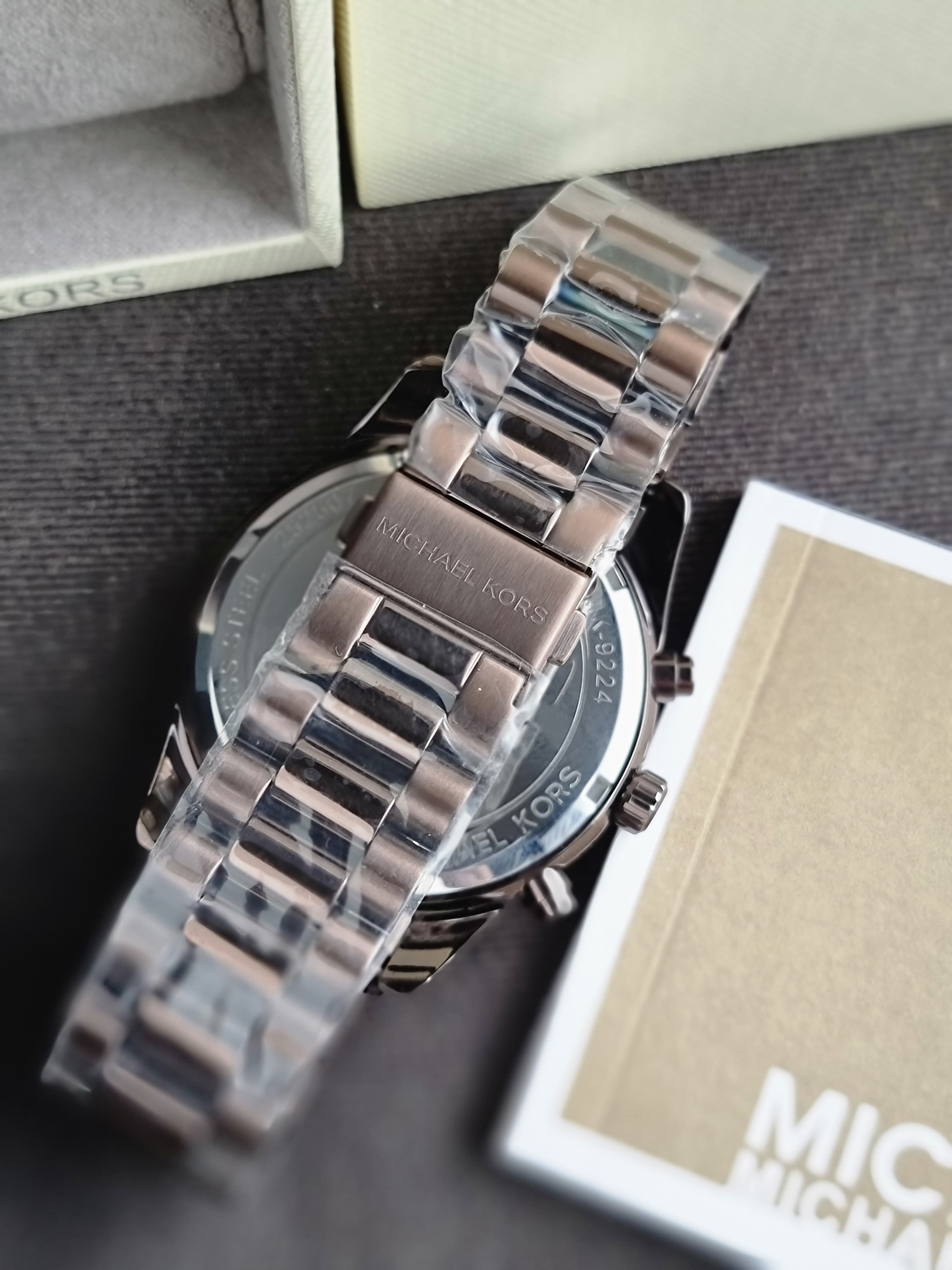Michael Kors Lexington Chronograph Quartz Brown 44mm Dial Men's Watch MK9224