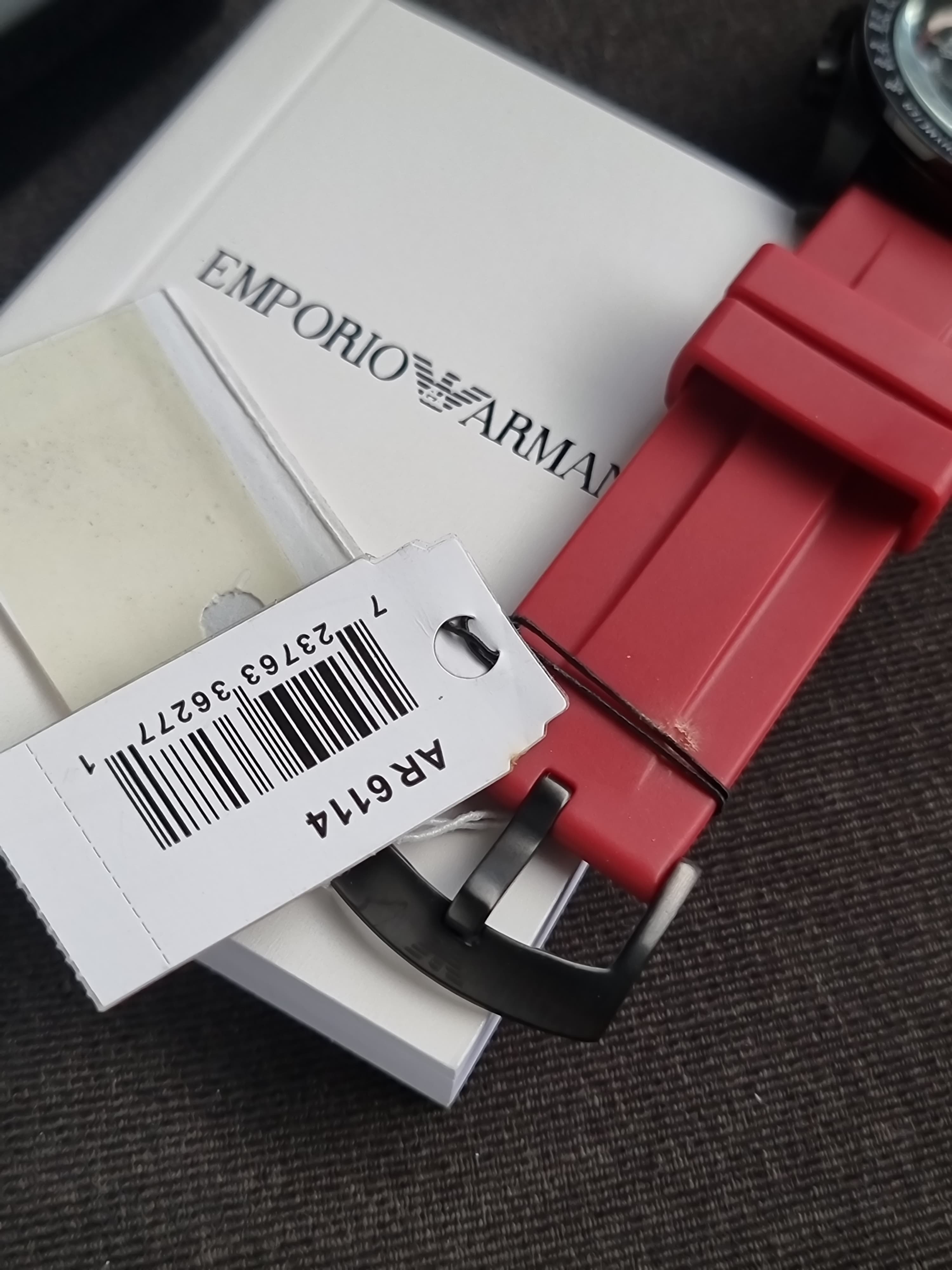 Emporio Armani Chronograph Black Dial Men's Watch - AR6114