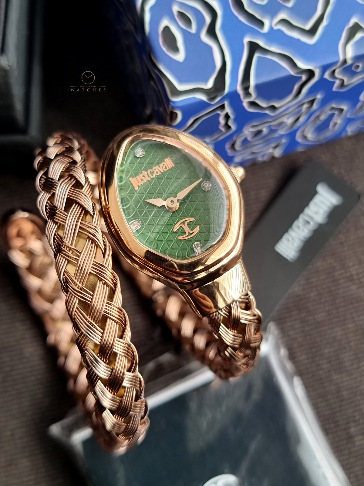 Just Cavalli Novara Quartz Green 22mm Dial Ladies Watch JC1L264M0045