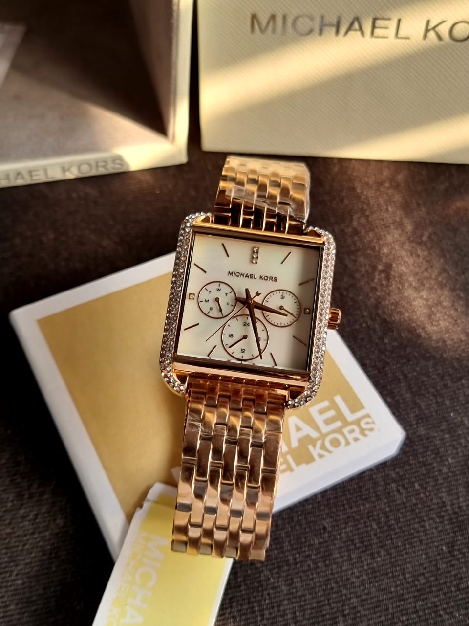 Michael Kors Women's Drew Multifunction Rose Gold-Tone Stainless Steel Watch MK4375