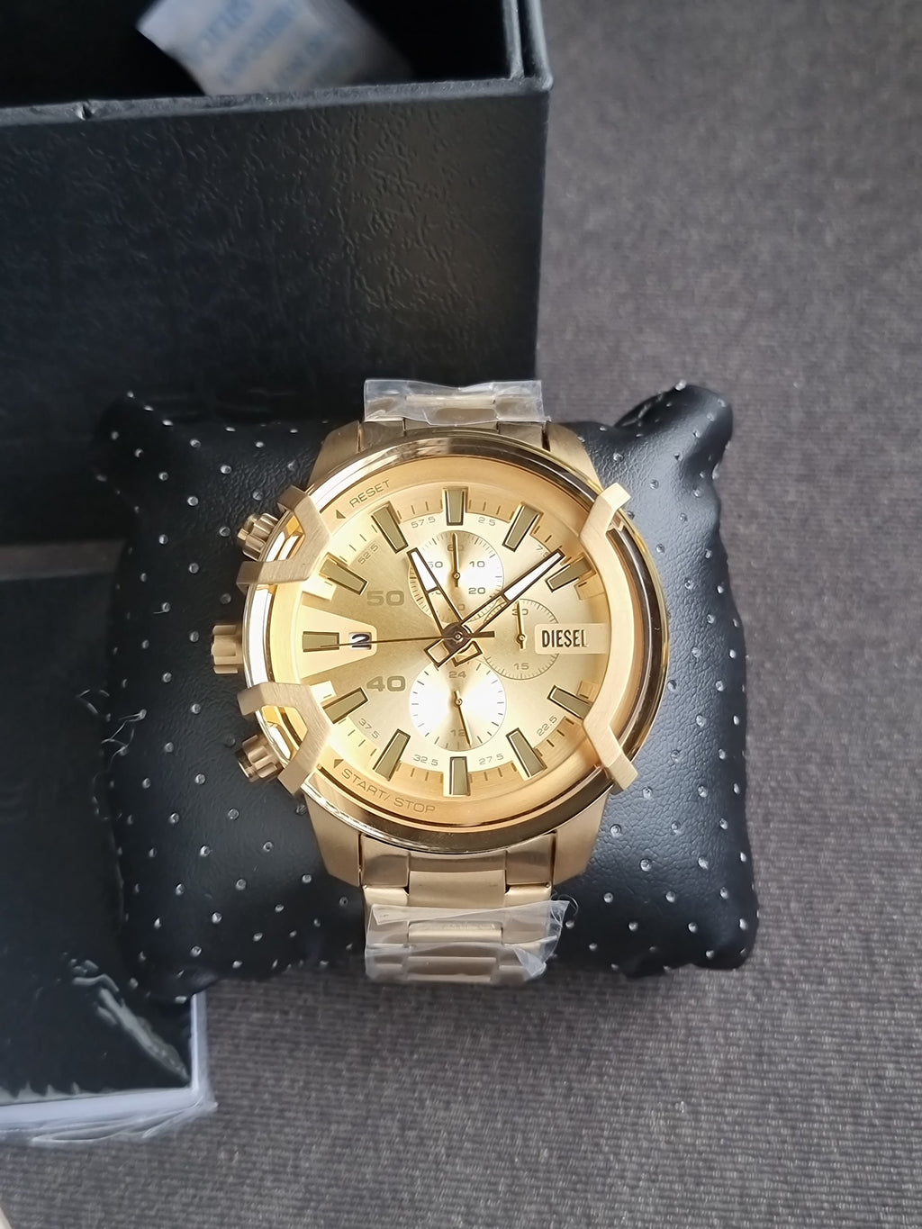 Diesel Men's Griffed Chronograph, 48 mm Case Size, Stainless Steel Watch DZ4573