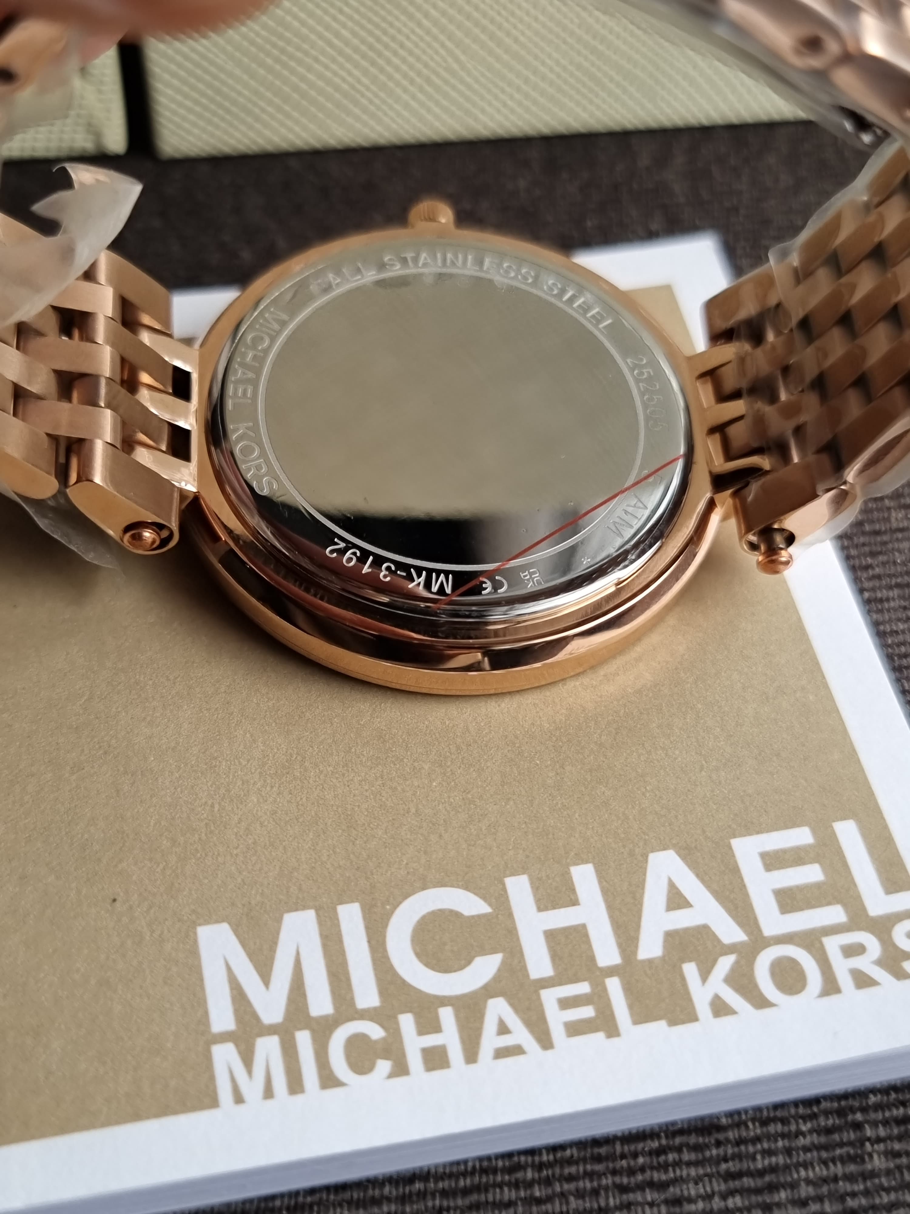 Michael Kors Women’s Quartz Stainless Steel Rose Gold Dial 39mm Watch MK3192