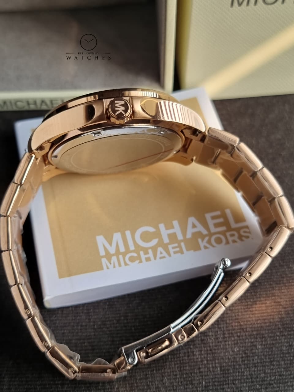 Michael Kors Outlet Oversized Nolan Rose Gold-Tone Watch-MK9098