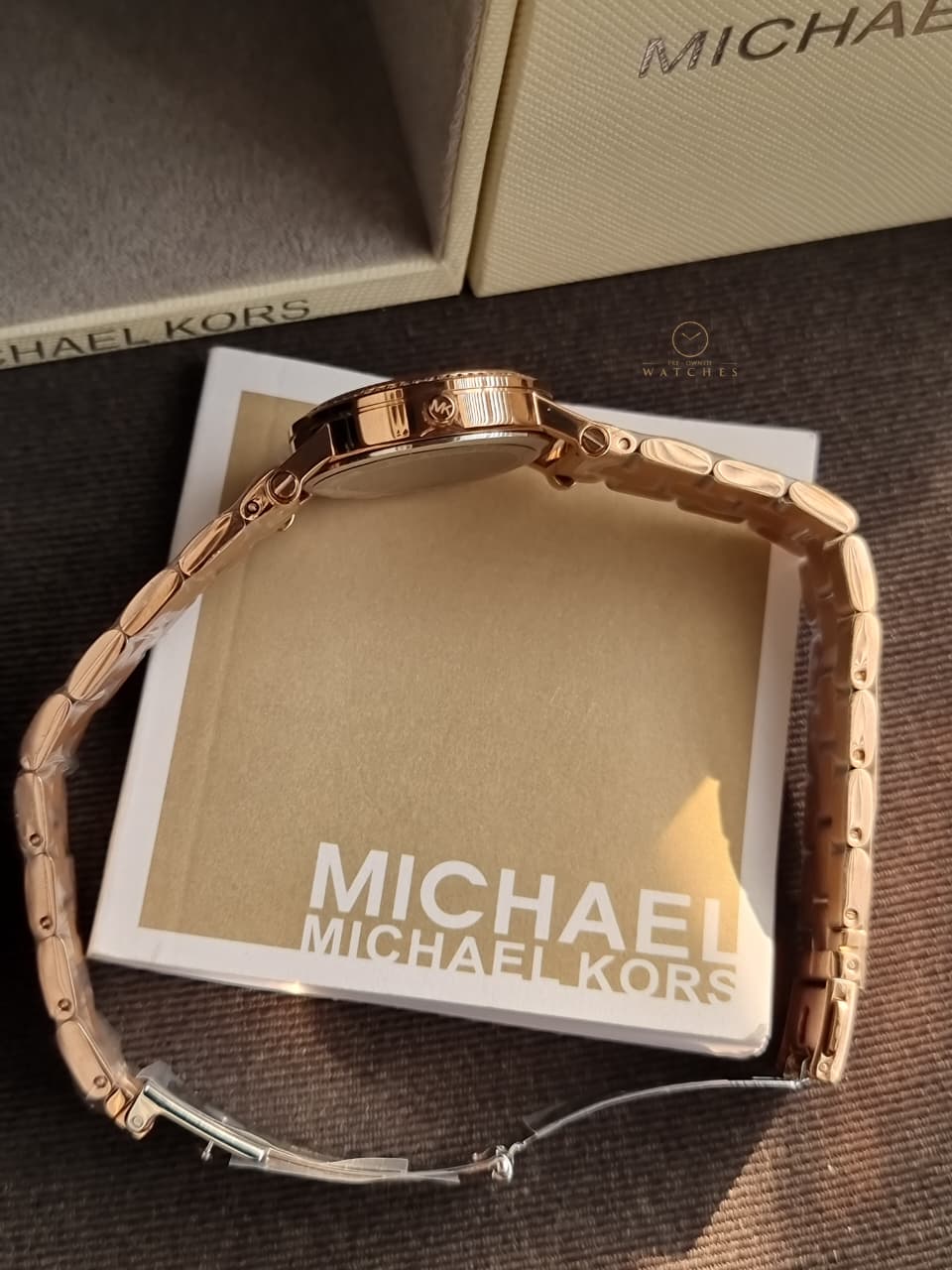 Michael Kors Women's Norie Three-Hand Rose Gold Stainless Steel Watch mk3558