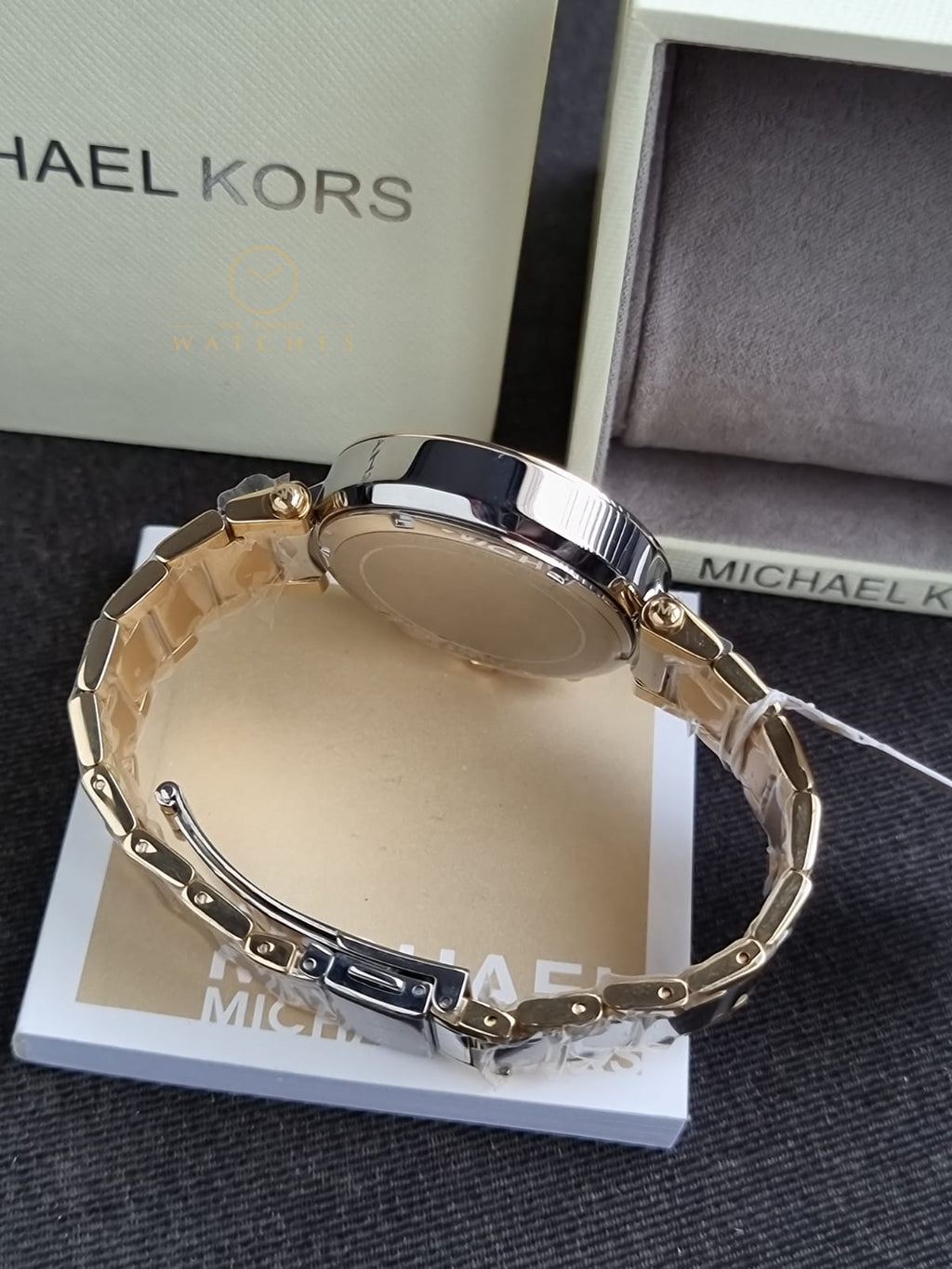 Michael Kors Women’s Quartz Two-tone Stainless Steel Silver Sunray Dial 39mm Watch MK5687