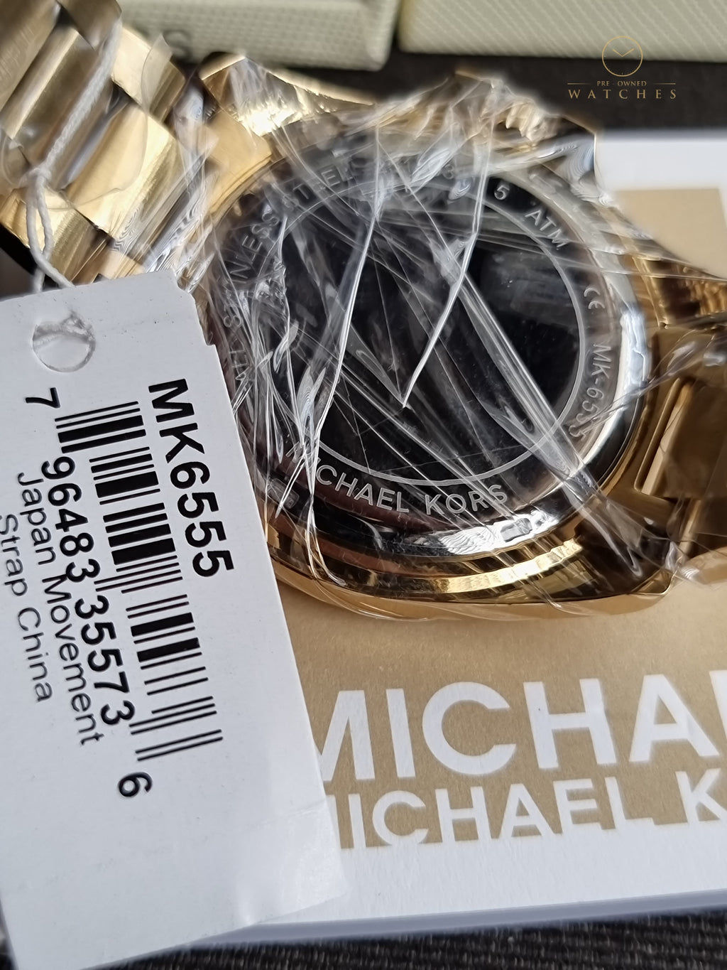 Michael Kors Women’s Quartz Stainless Steel Gold Dial 43mm Watch MK6555