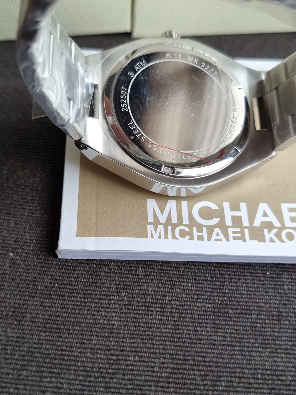 Michael Kors Lennox 42mm Blue Dial Silver Watch MK9227