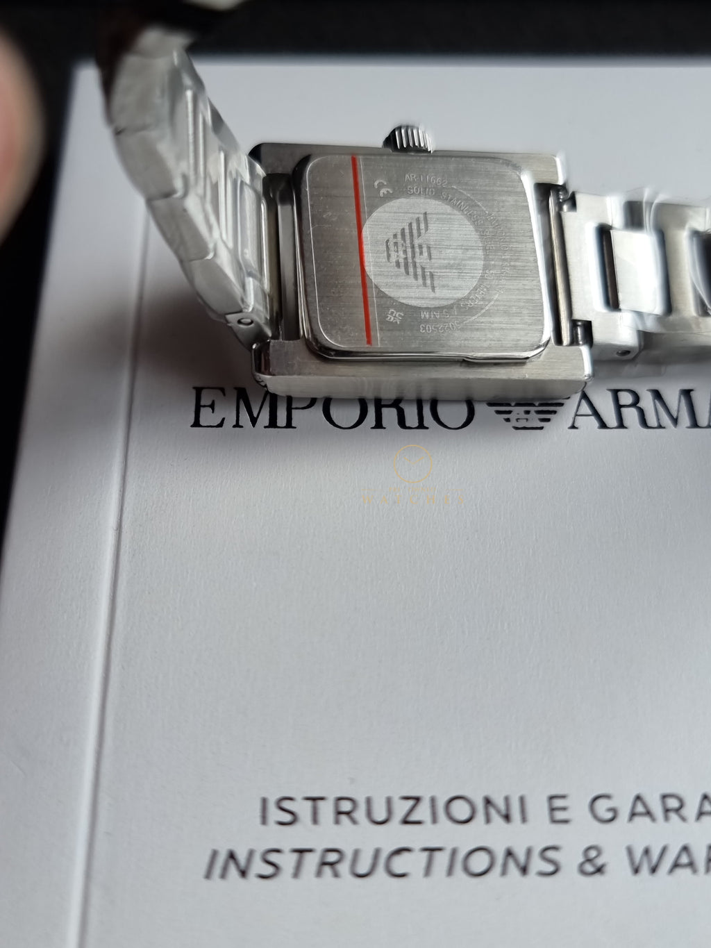 Emporio Armani Silver Quartz Stainless Steel Watch AR11662