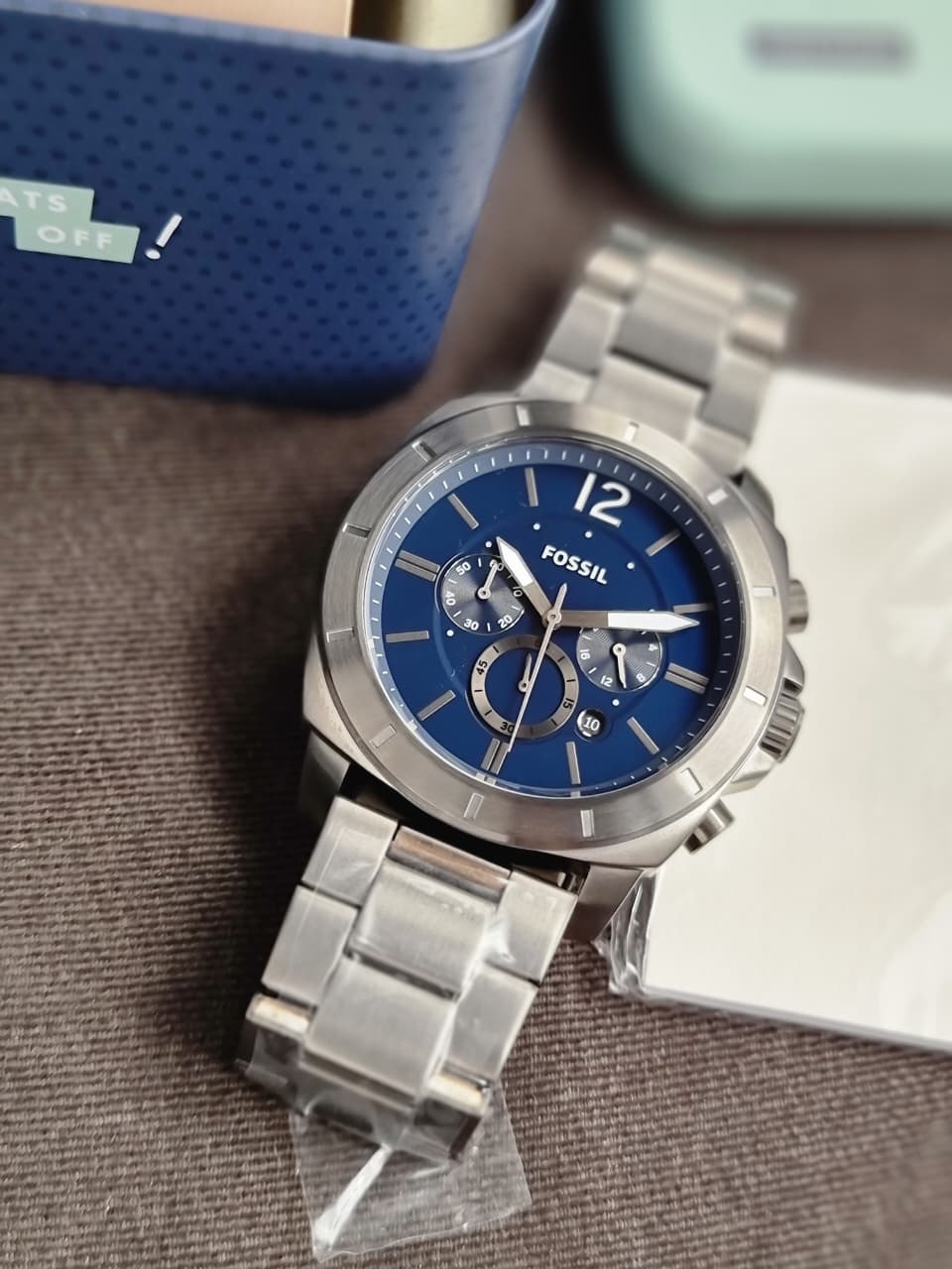 Fossil Privateer Chronograph Smoke 48mm Stainless Steel Watch - BQ2758