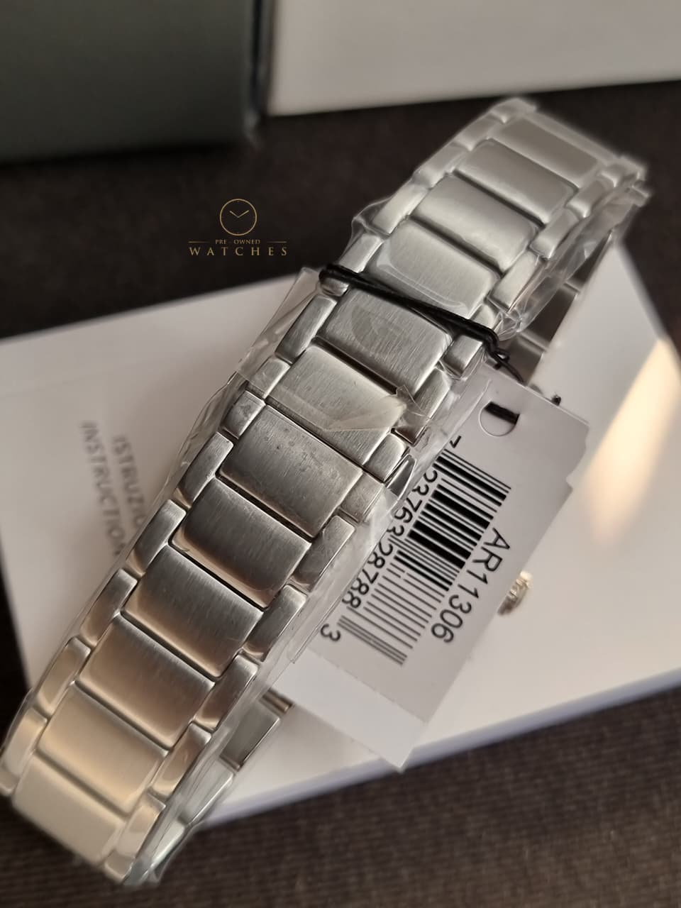 Emporio Armani Men’s Quartz Stainless Steel Blue Dial 44mm Watch AR11306