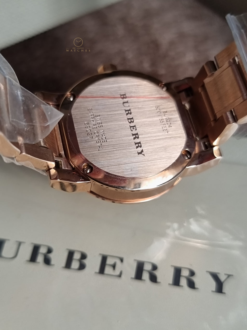 Burberry The City Rose gold Stainless Steel White Dial Quartz Watch for Ladies - BU9204