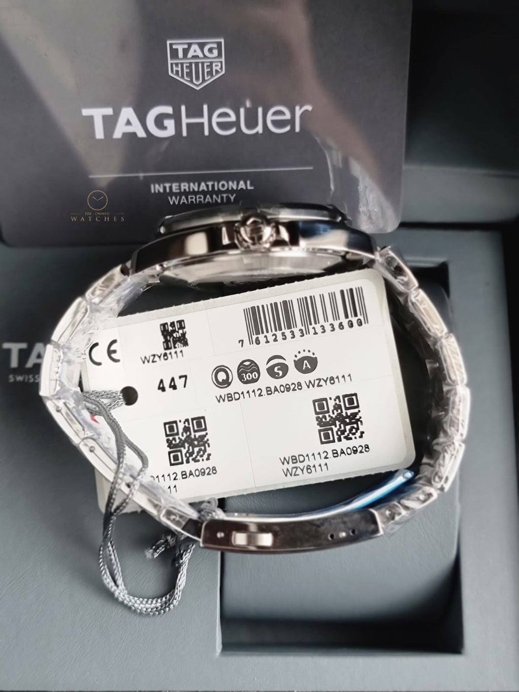 Tag Heuer Aquaracer Silver Stainless Steel Blue Dial Quartz Watch for Gents - WBD1112.BA0928