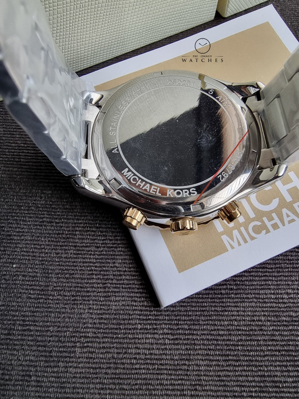 Michael Kors
Layton Chronograph Quartz Crystal 42mm White Dial Ladies Watch- MK6792