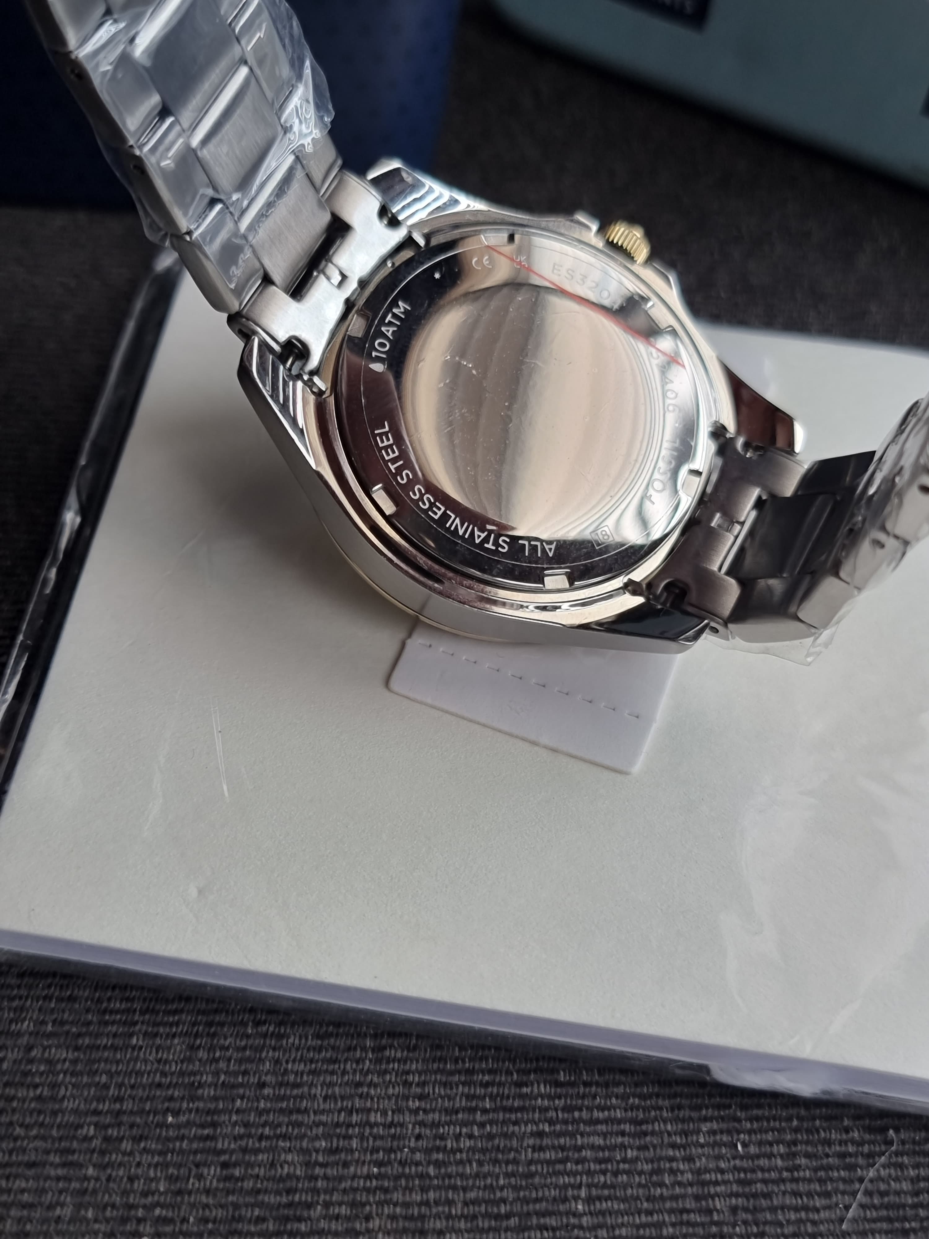 Fossil Riley Multifunction Two-tone Stainless Steel Silver Dial Quartz Watch for Ladies - ES3204