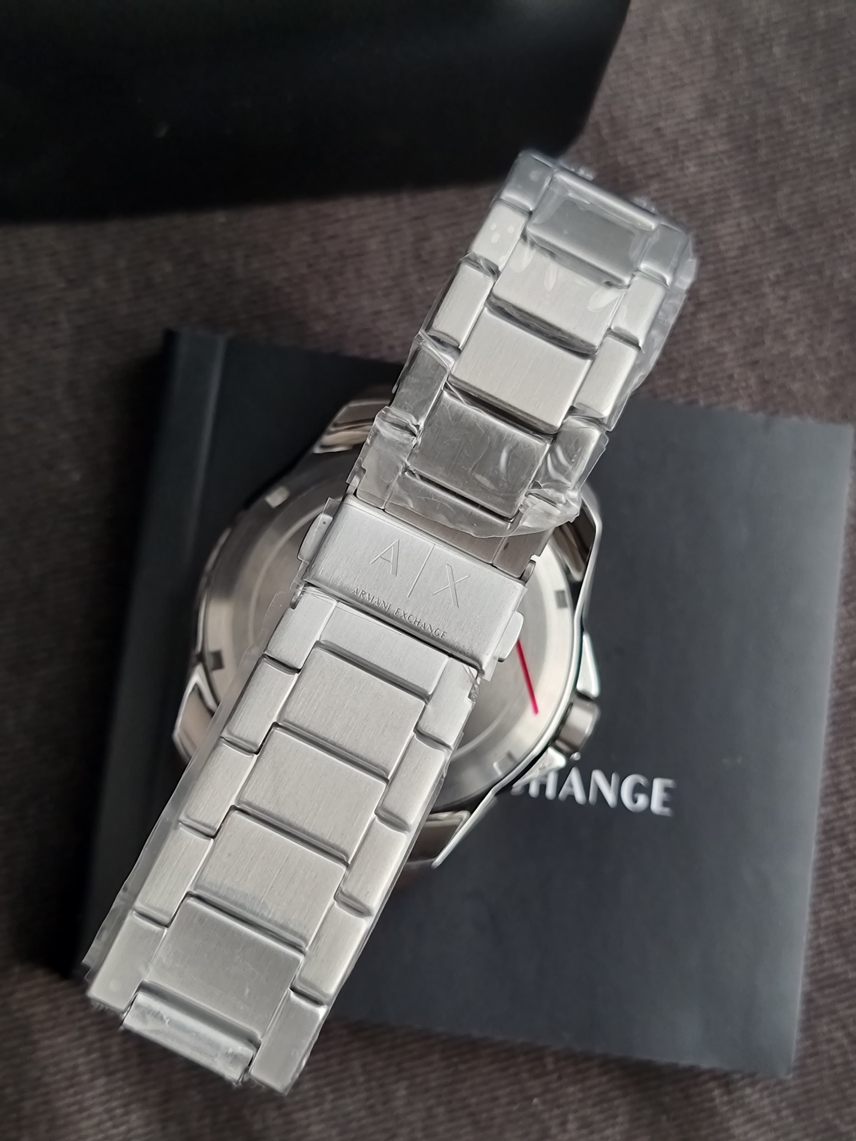 Armani Exchange Analog Blue Dial Men's Stainless Steel Watch-Ax1950