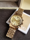 Michael Kors Lexington Chronograph Gold-Tone 38mm Stainless Steel Watch - MK7378