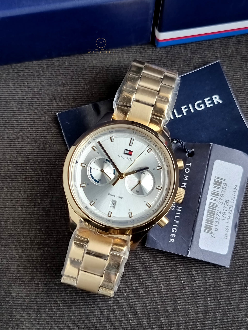 Tommy Hilfiger 1791726 Bennett Gold Plated 44mm Dial Stainless Steel Watch
