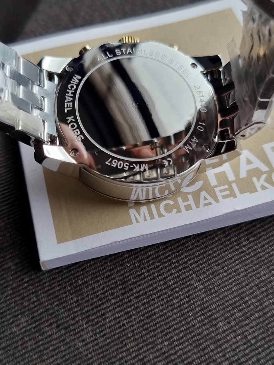 Michael Kors Women’s Quartz Two-tone Stainless Steel Mother Of Pearl Dial 36mm Watch MK5057
