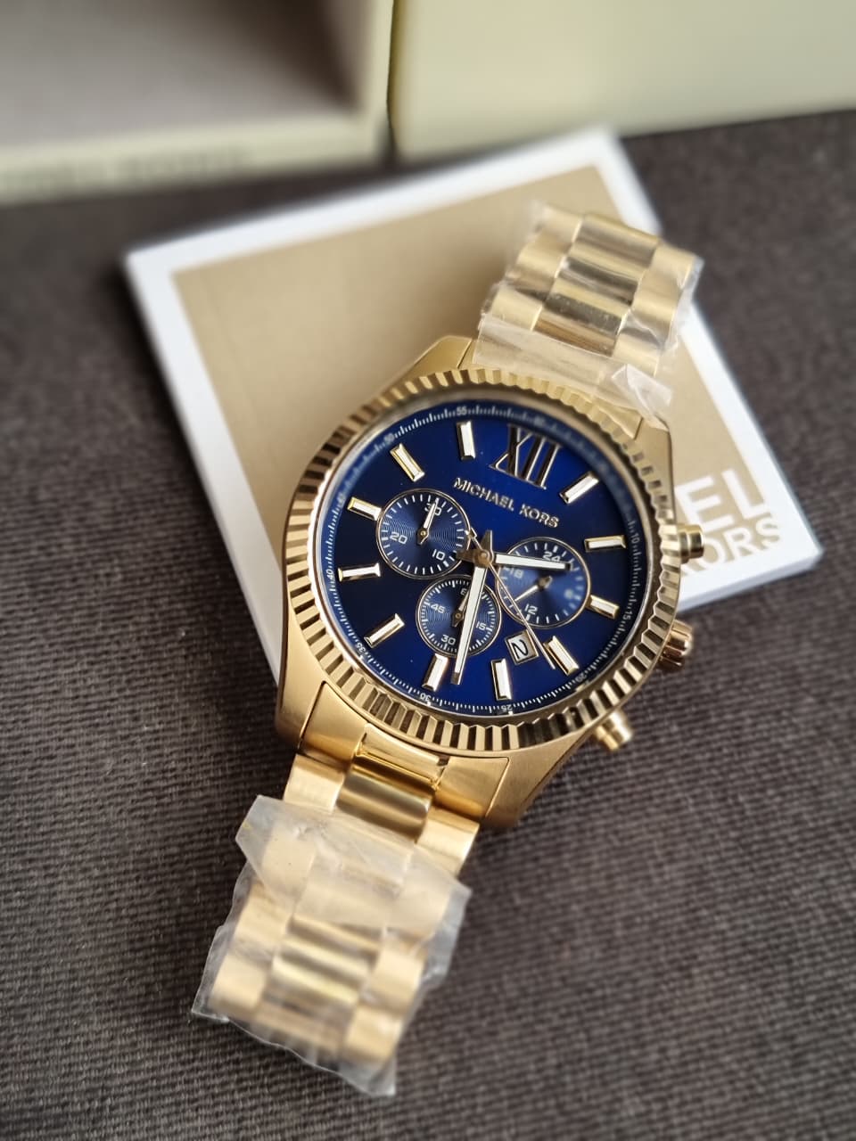 Michael Kors Lexington Chronograph Quartz Blue Dial Men's Watch
MK9153