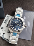 Tag Heuer Aquaracer Silver Stainless Steel Blue Dial Quartz Watch for Gents - WBD1112.BA0928