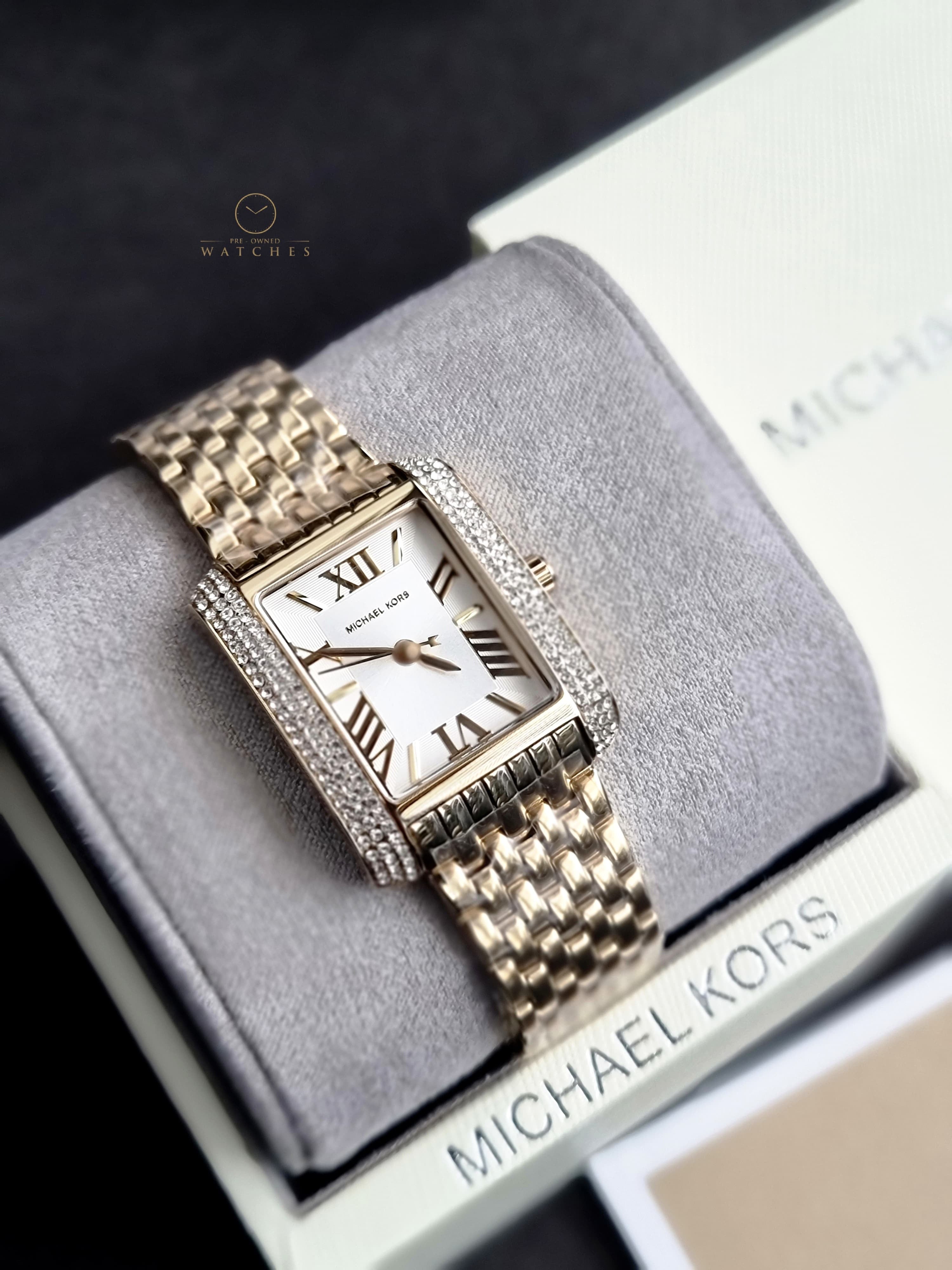 Michael Kors Emery Quartz Crystal 27mm White Dial Ladies Watch
MK4826