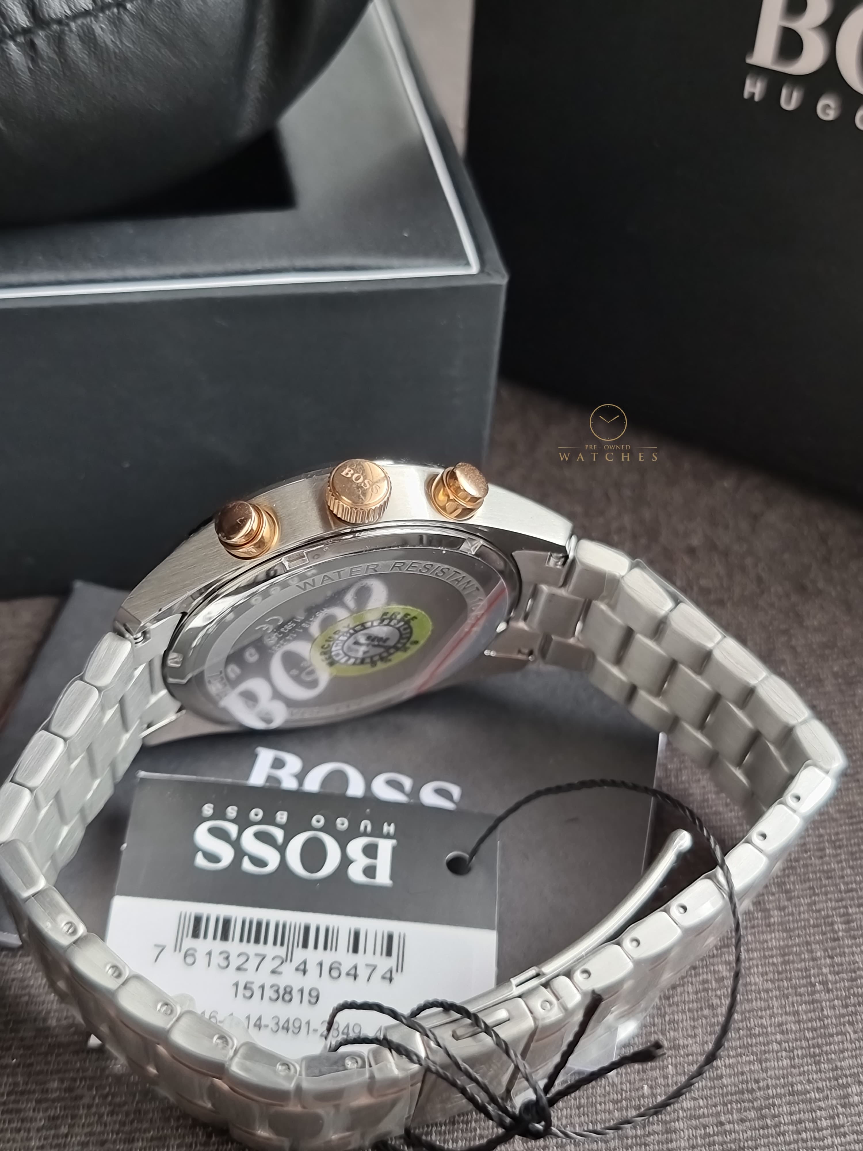 Hugo Boss Champion Chronograph Analog Black Dial Men's Watch -1513819